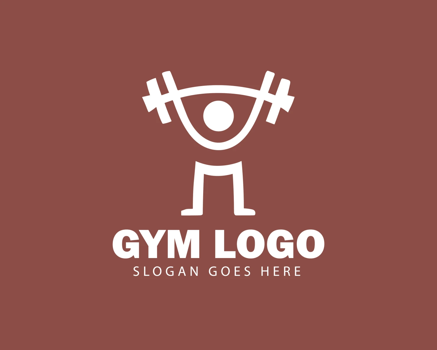 Gym customizable logo design #34355