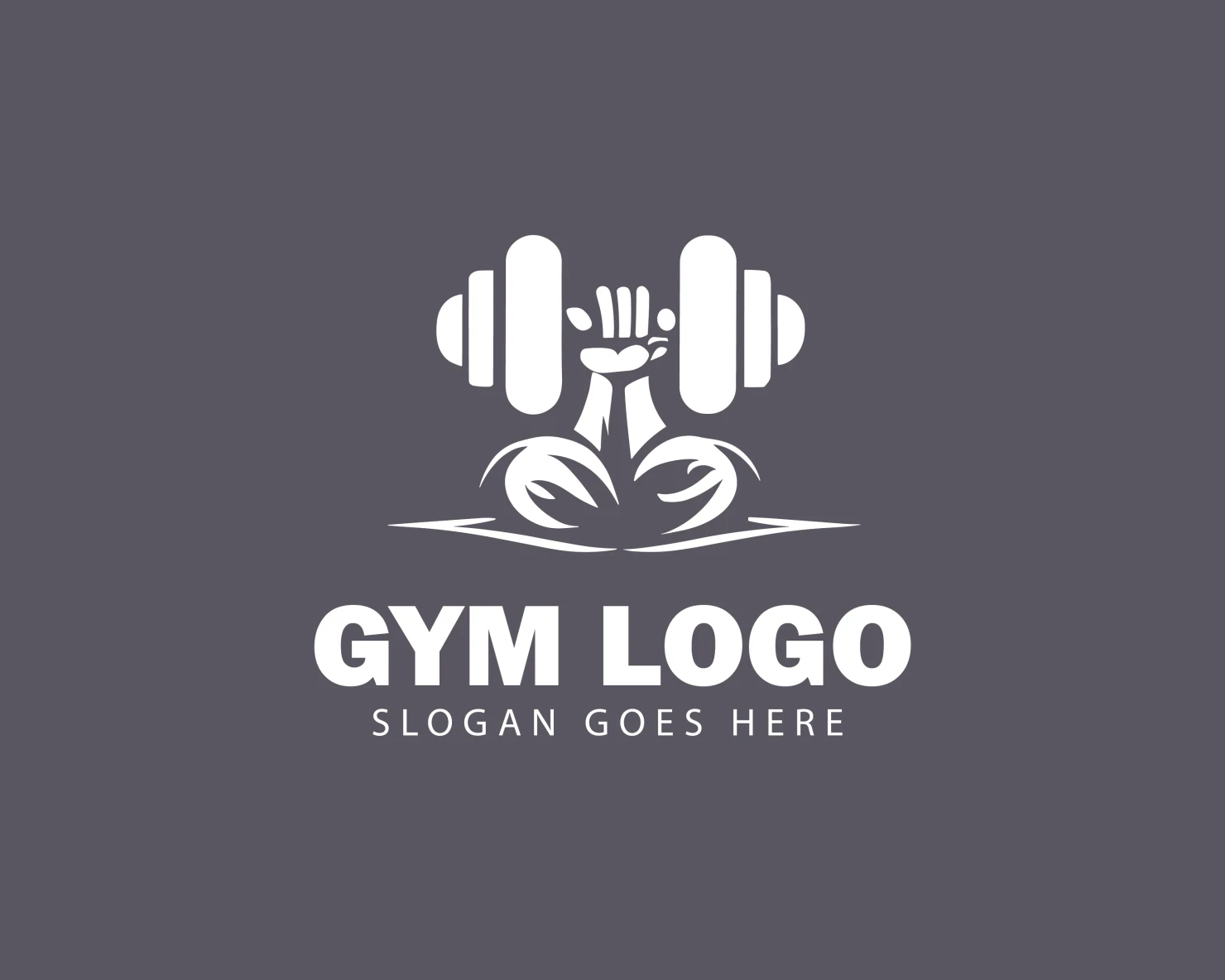 Gym customizable logo design #34357