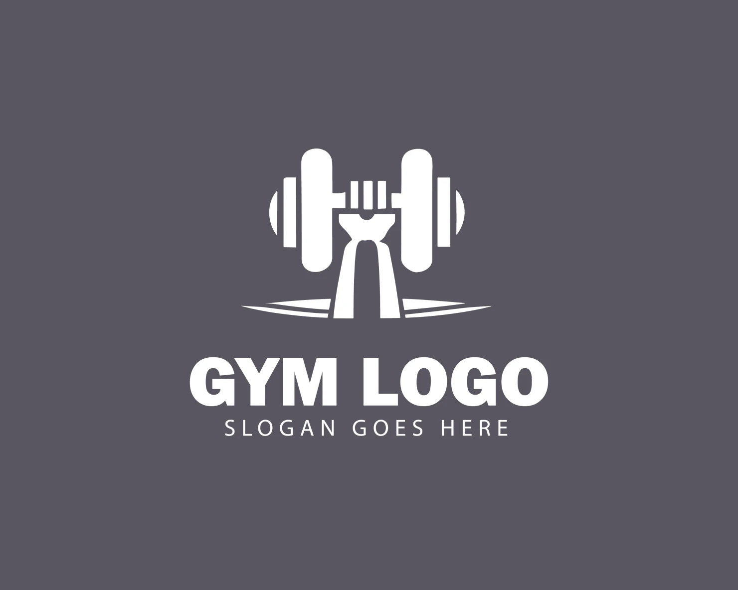 Gym customizable logo design #34358