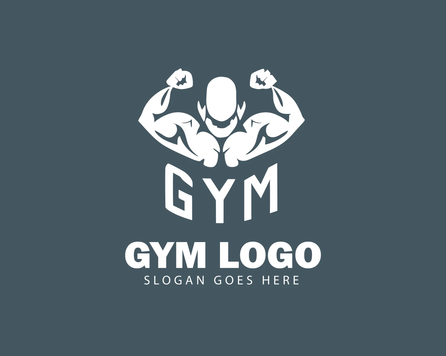 Gym customizable logo design #34359