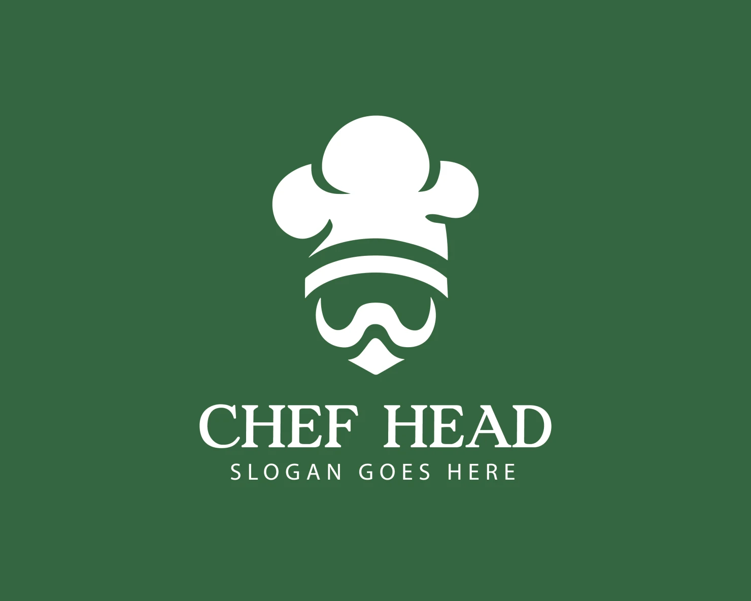 Chef head customizable logo design #34376