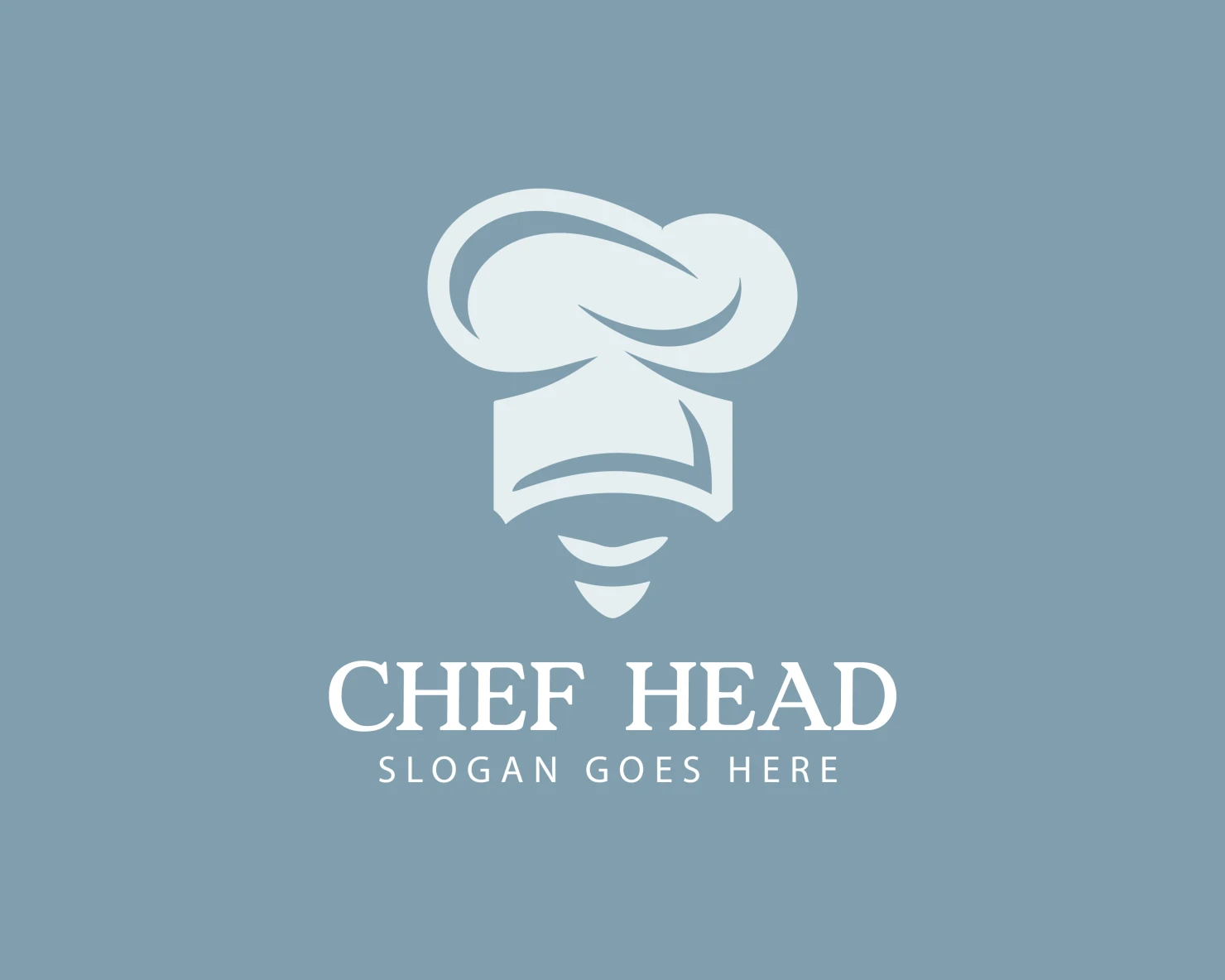 Chef head customizable logo design #34378