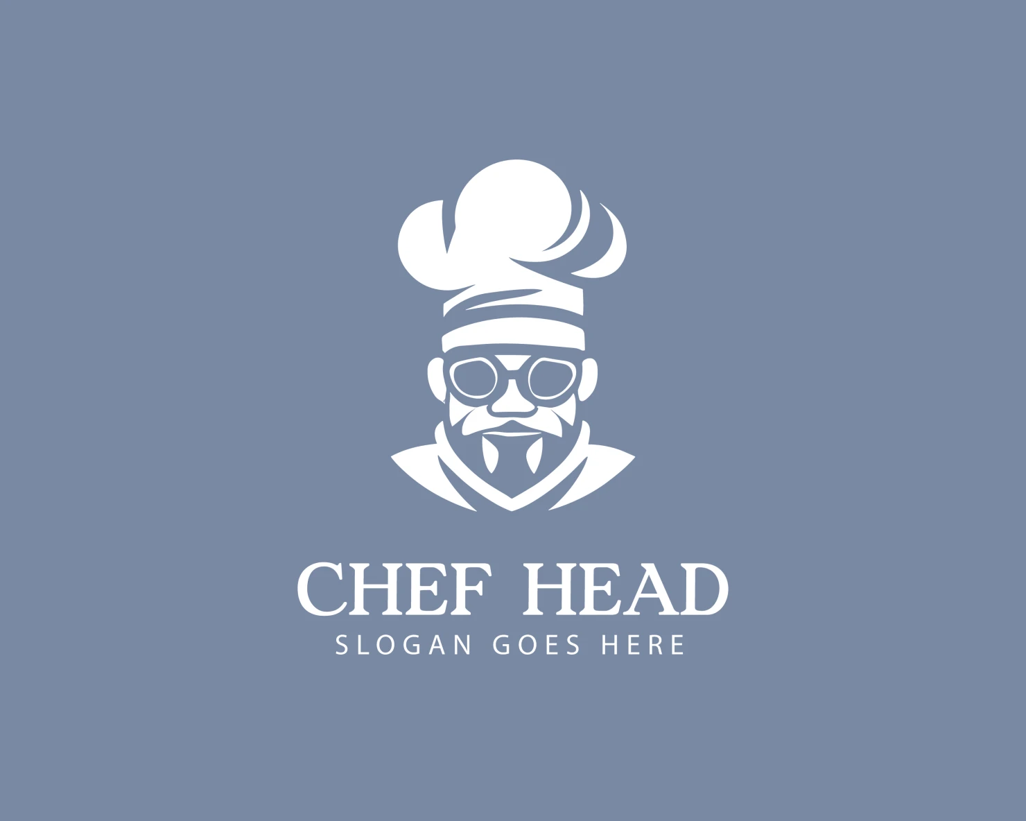 Chef head customizable logo design #34380