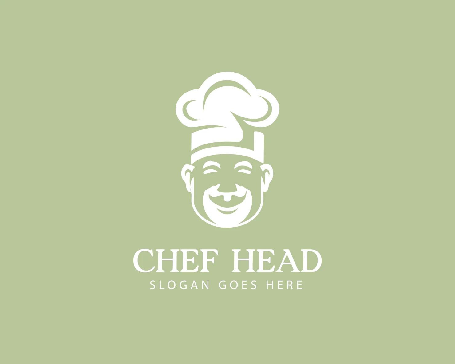Chef head customizable logo design #34383