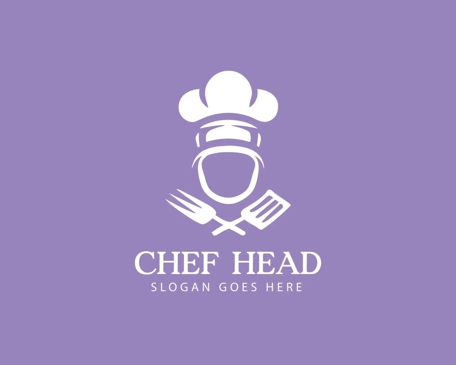 Chef head customizable logo design #34385
