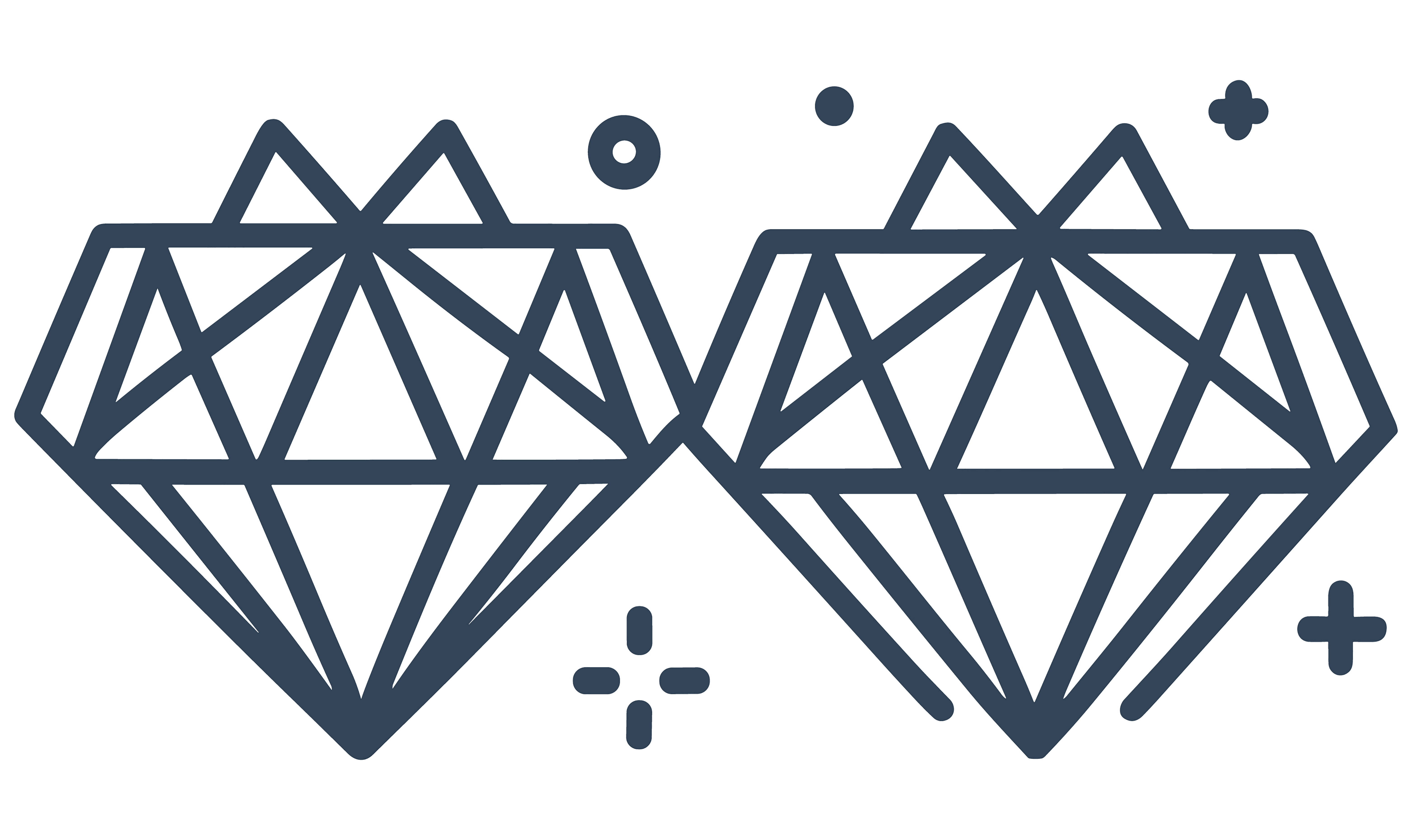 Diamonds customizable icon set design #34574