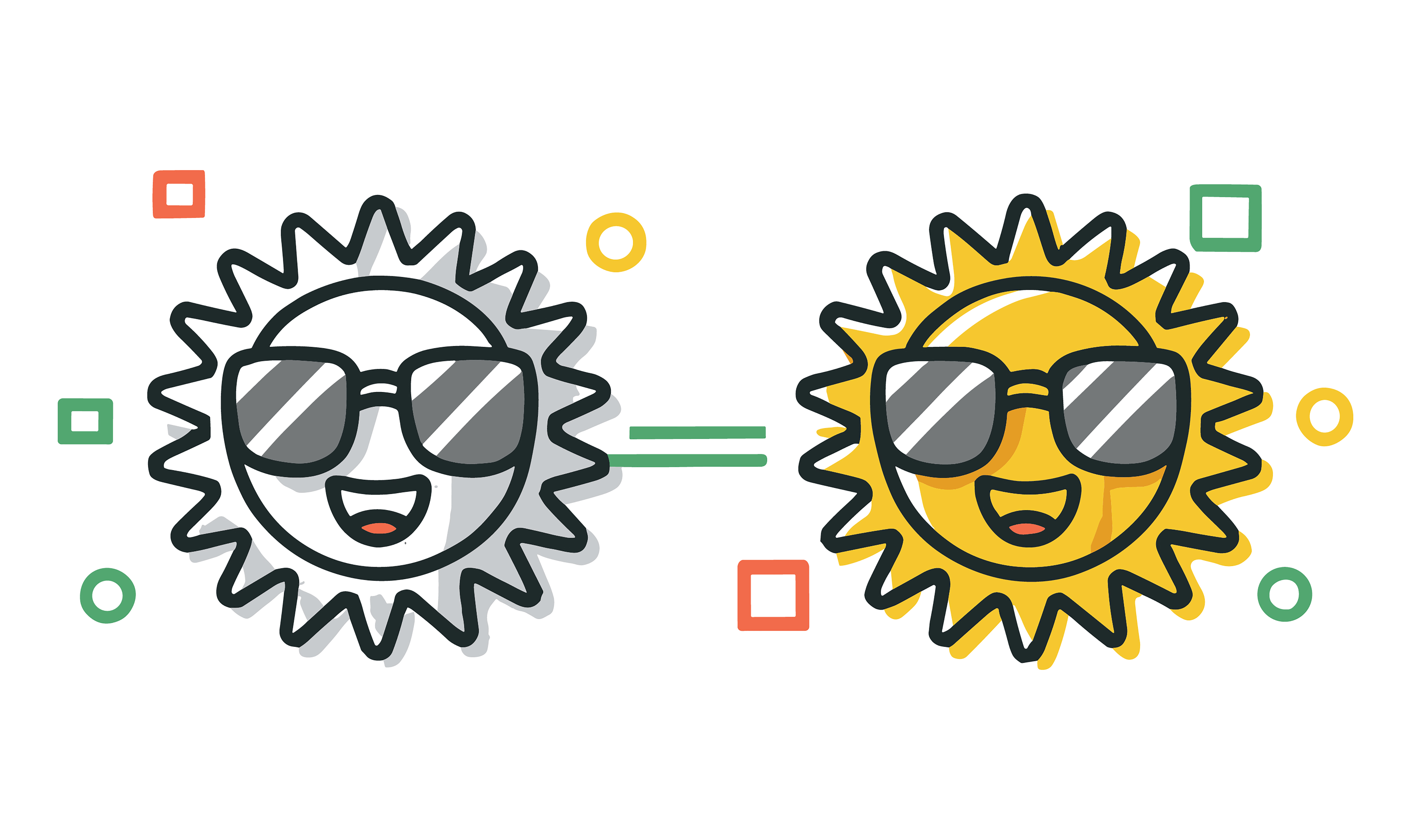 Sunglasses customizable icon set design #34919