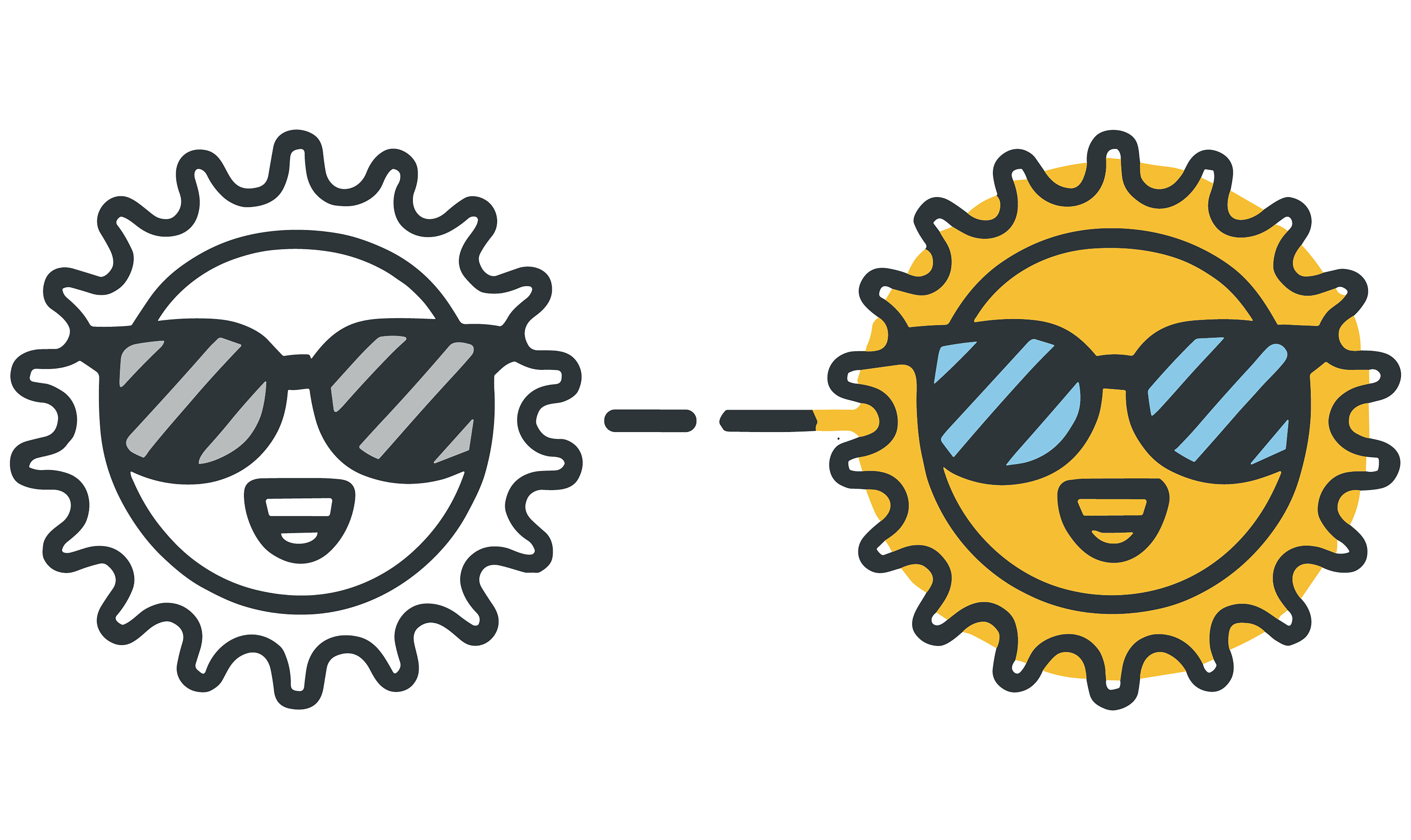 Sunglasses customizable icon set design #34920
