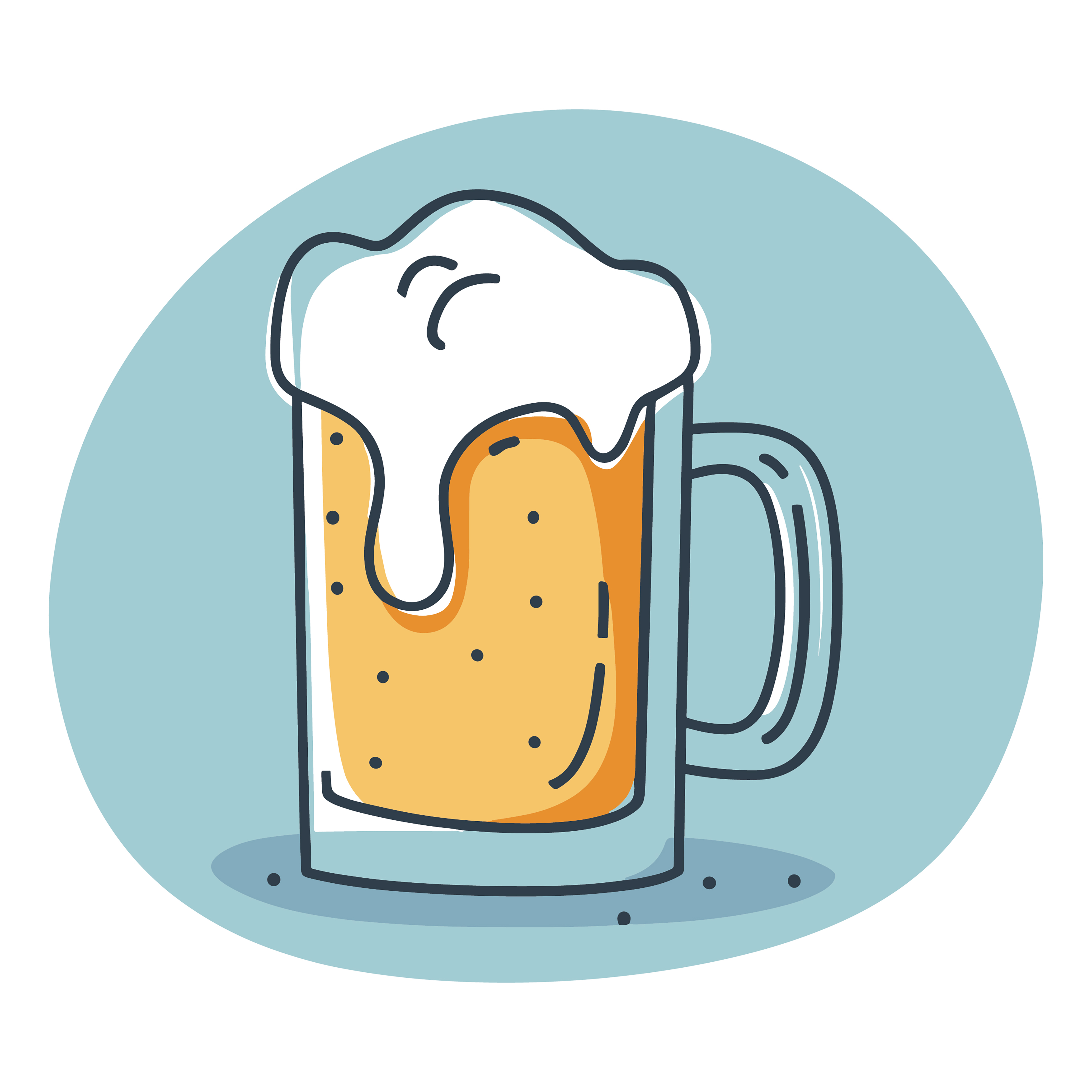 Beer customizable icon set design #35206
