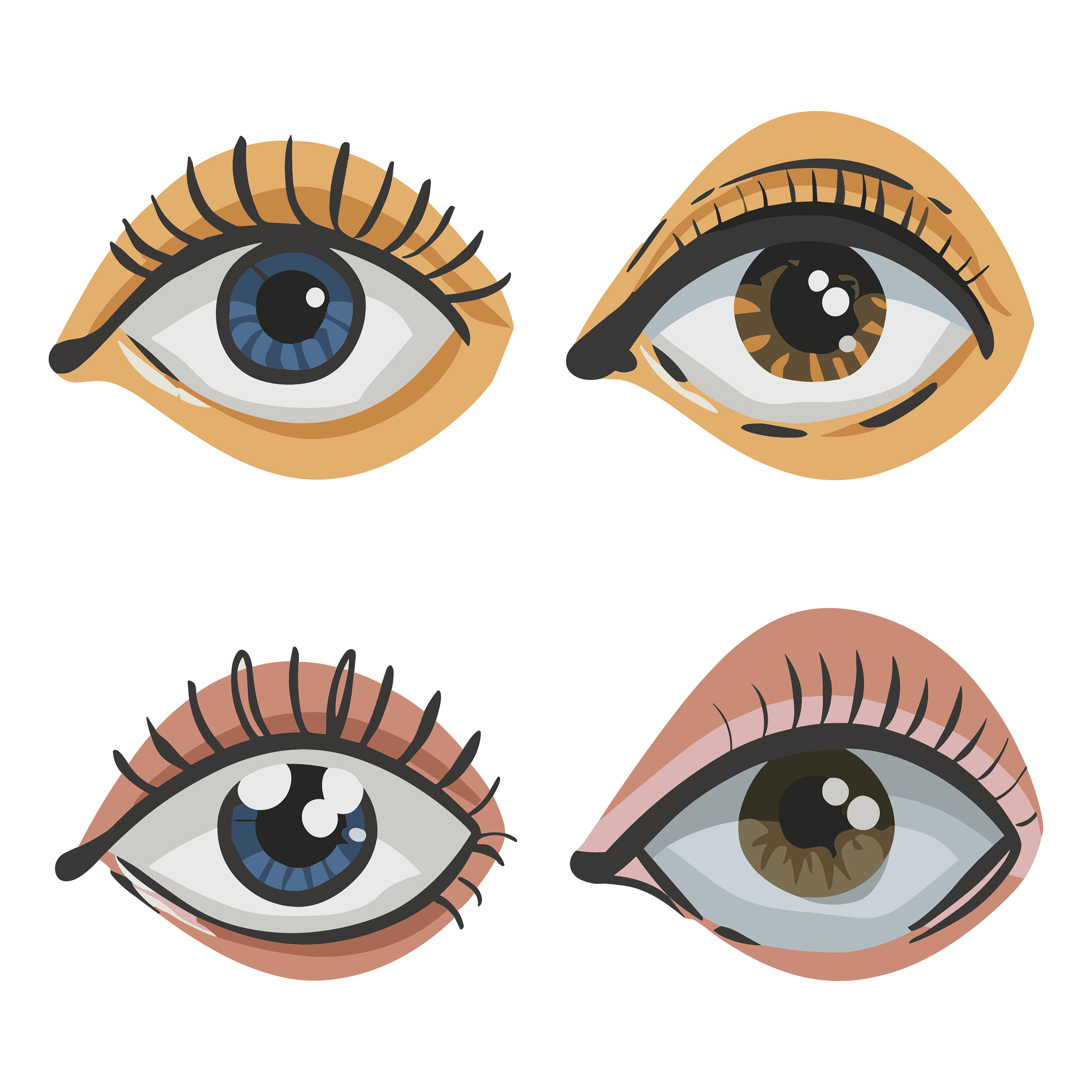 Eye customizable icon set design #35249