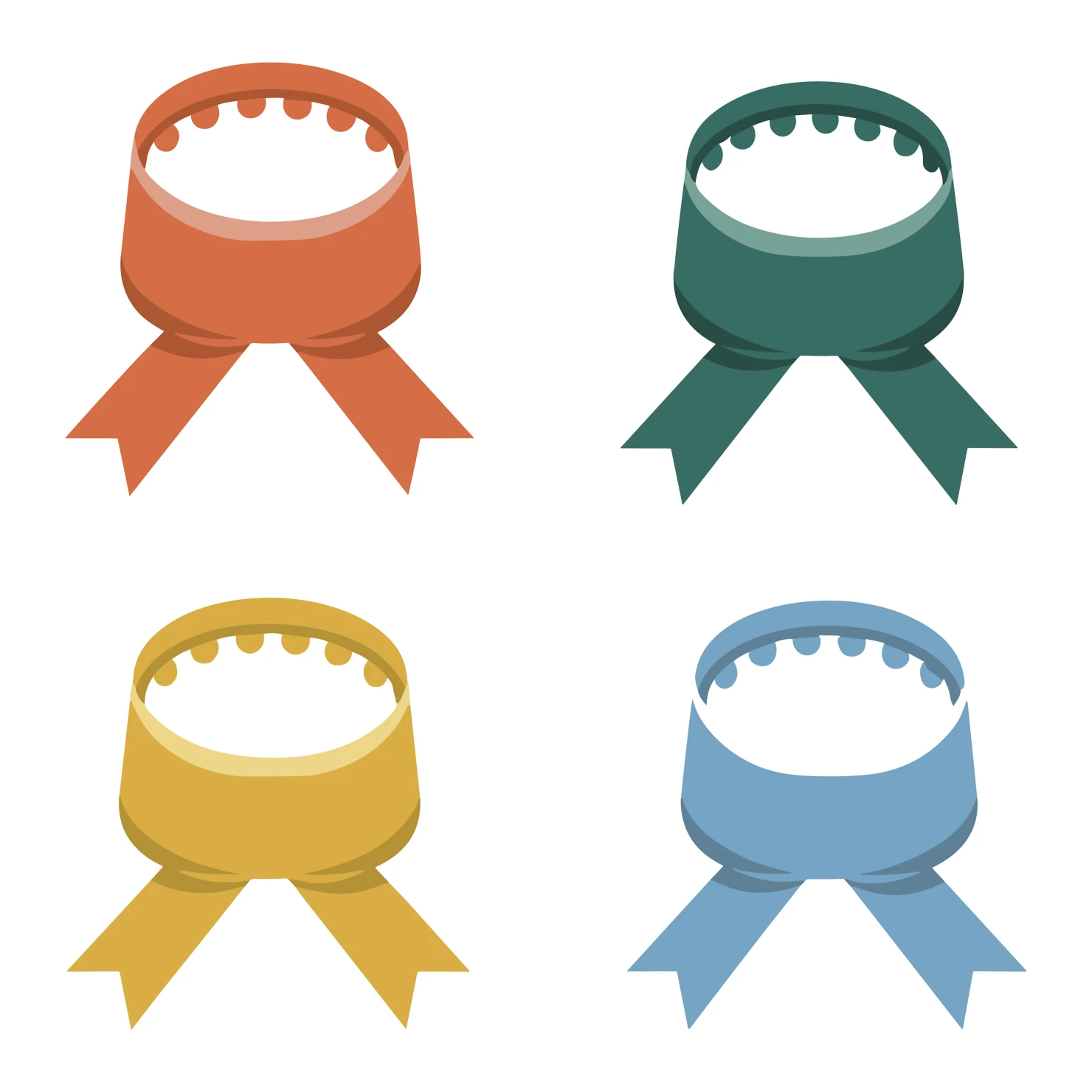 Bow collection customizable icon set design #34389