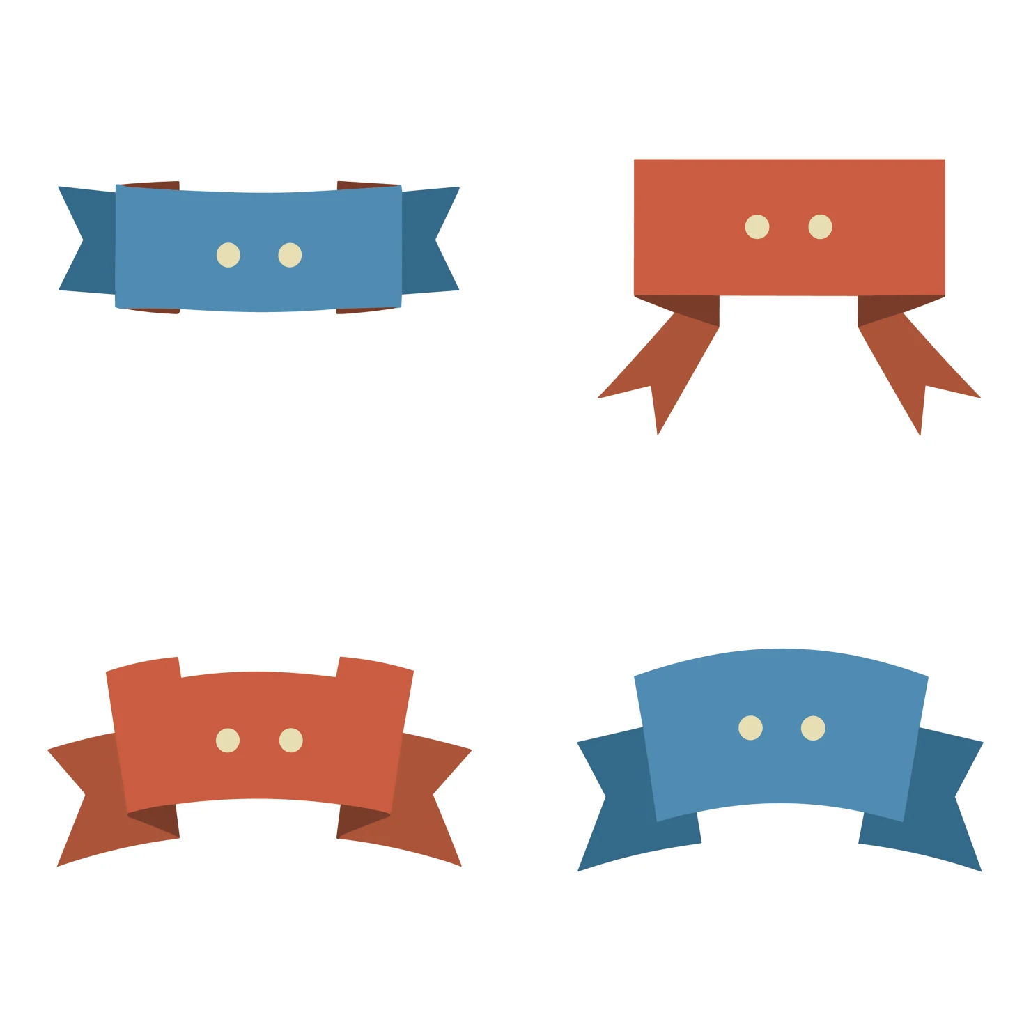Bow collection customizable icon set design #34395