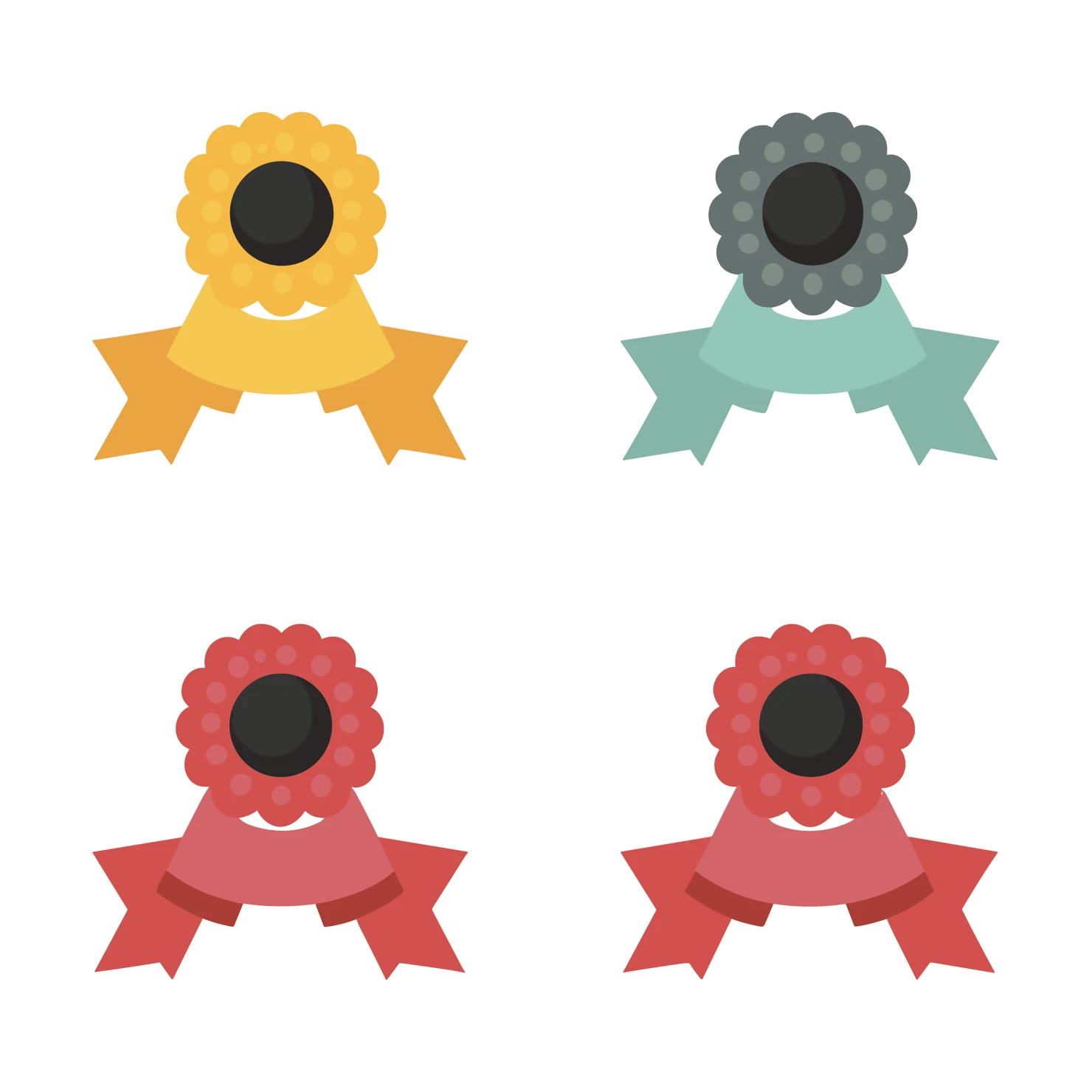 Bow collection customizable icon set design #34397