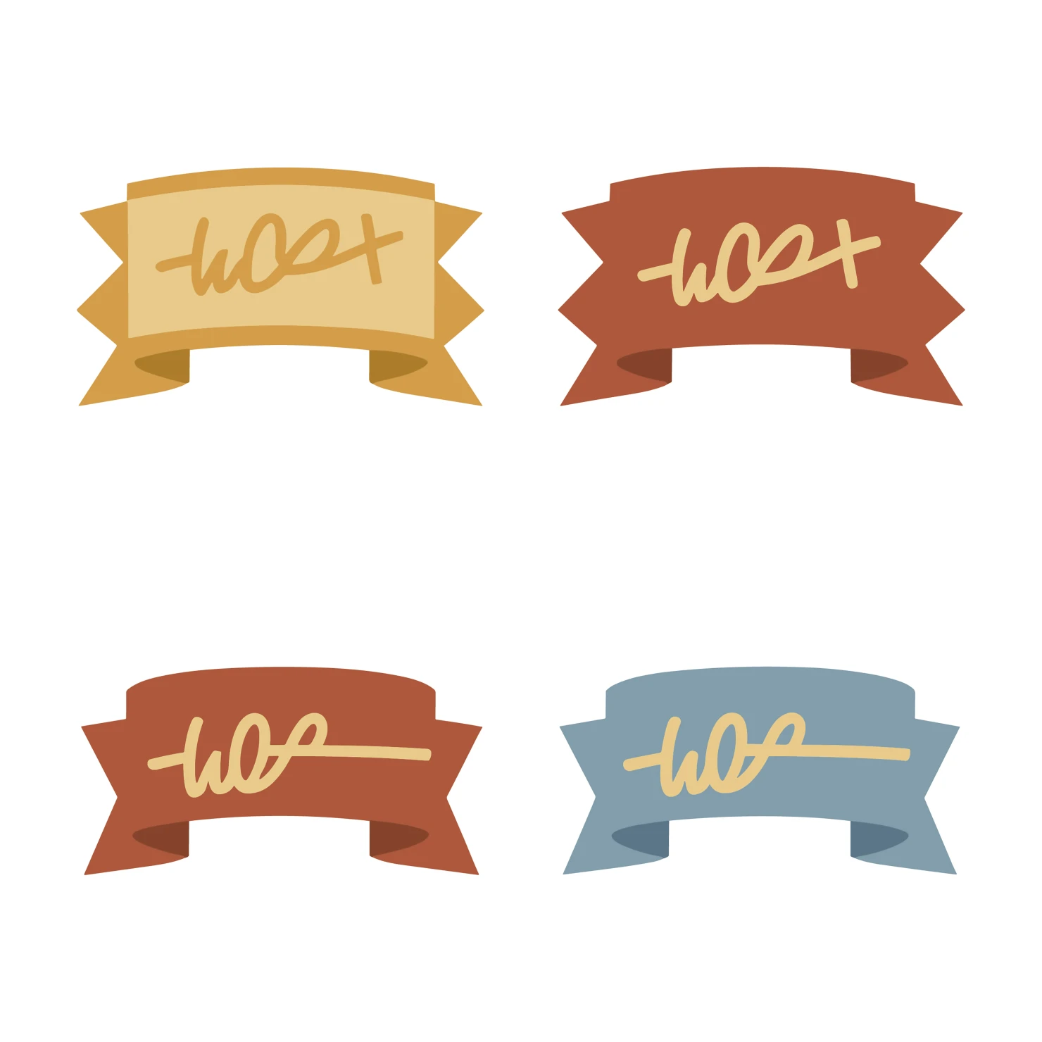 Bow collection customizable icon set design #34399