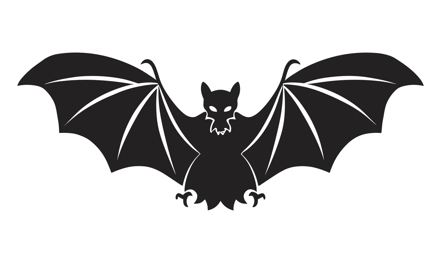 Bat customizable silhouettes set design #34404