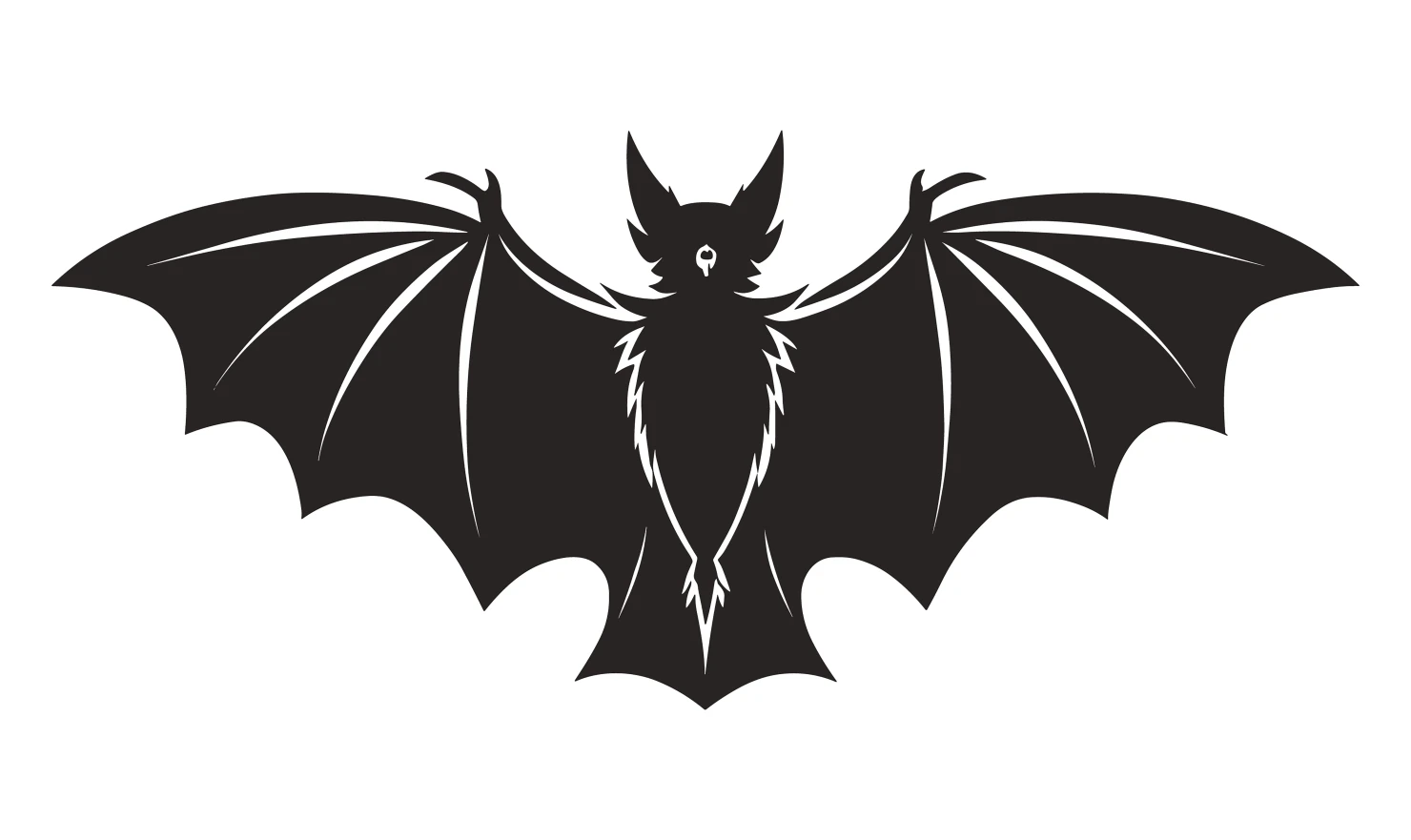 Bat customizable silhouettes set design #34406