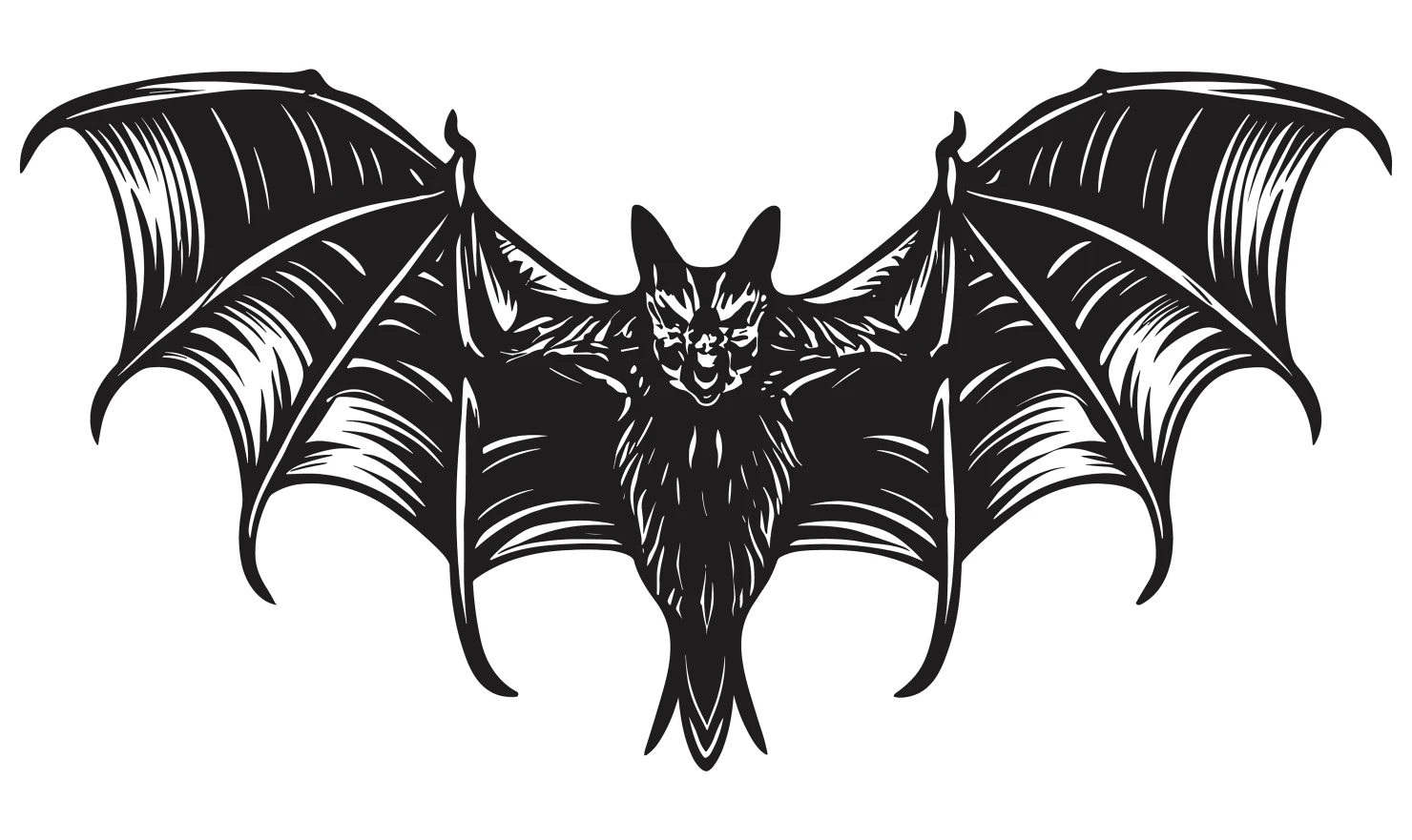 Bat customizable silhouettes set design #34407