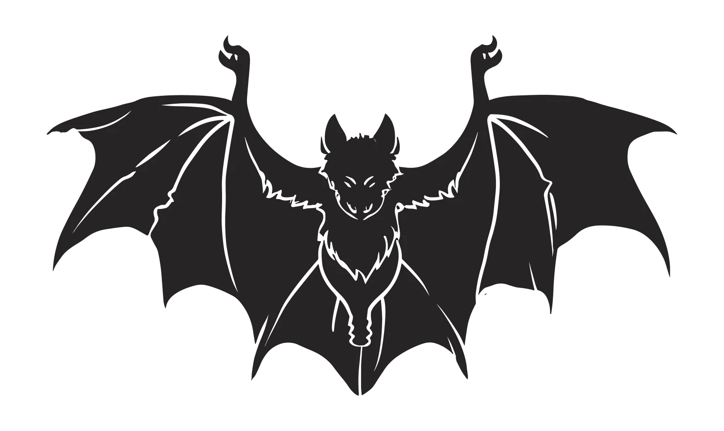 Bat customizable silhouettes set design #34409