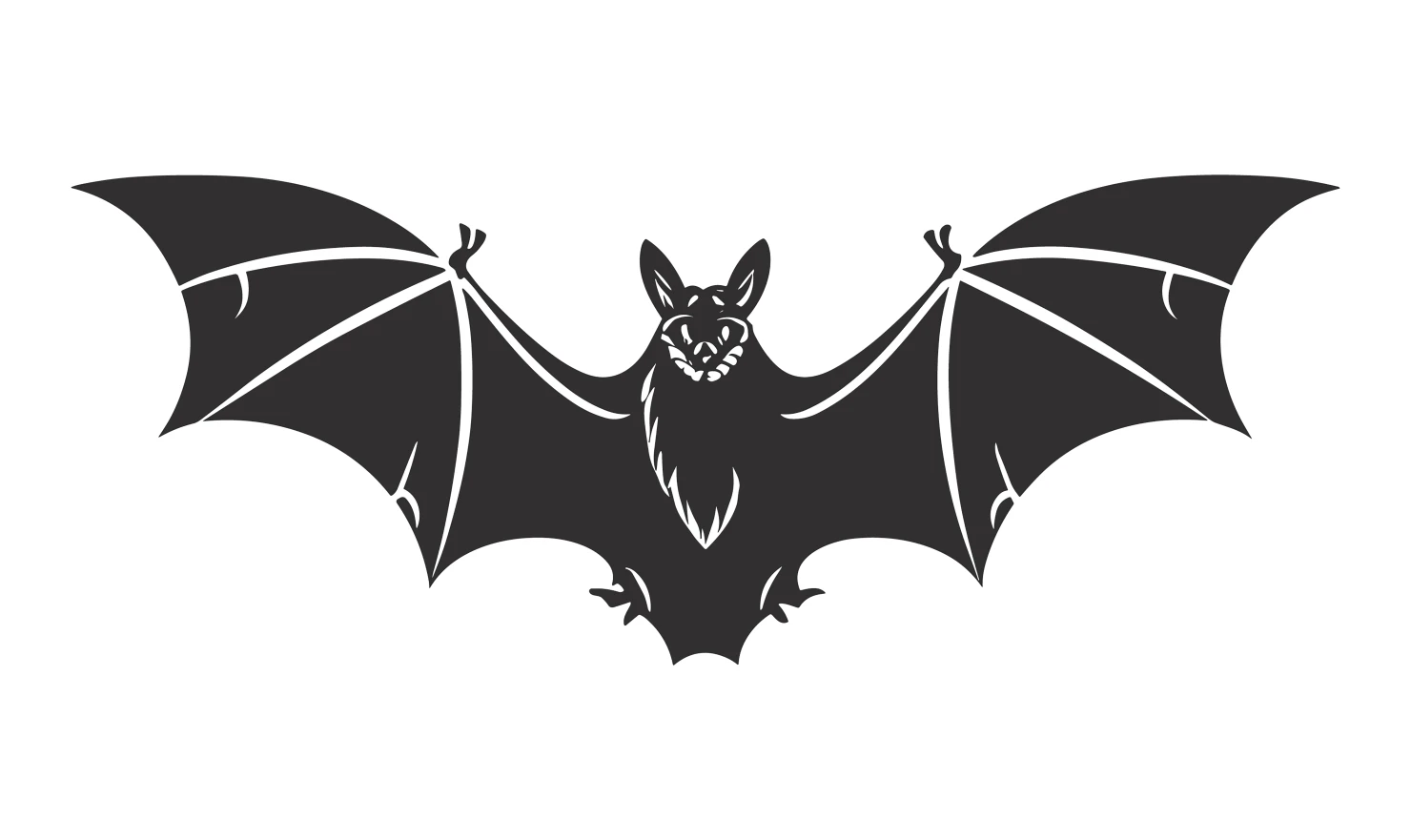 Bat customizable silhouettes set design #34411