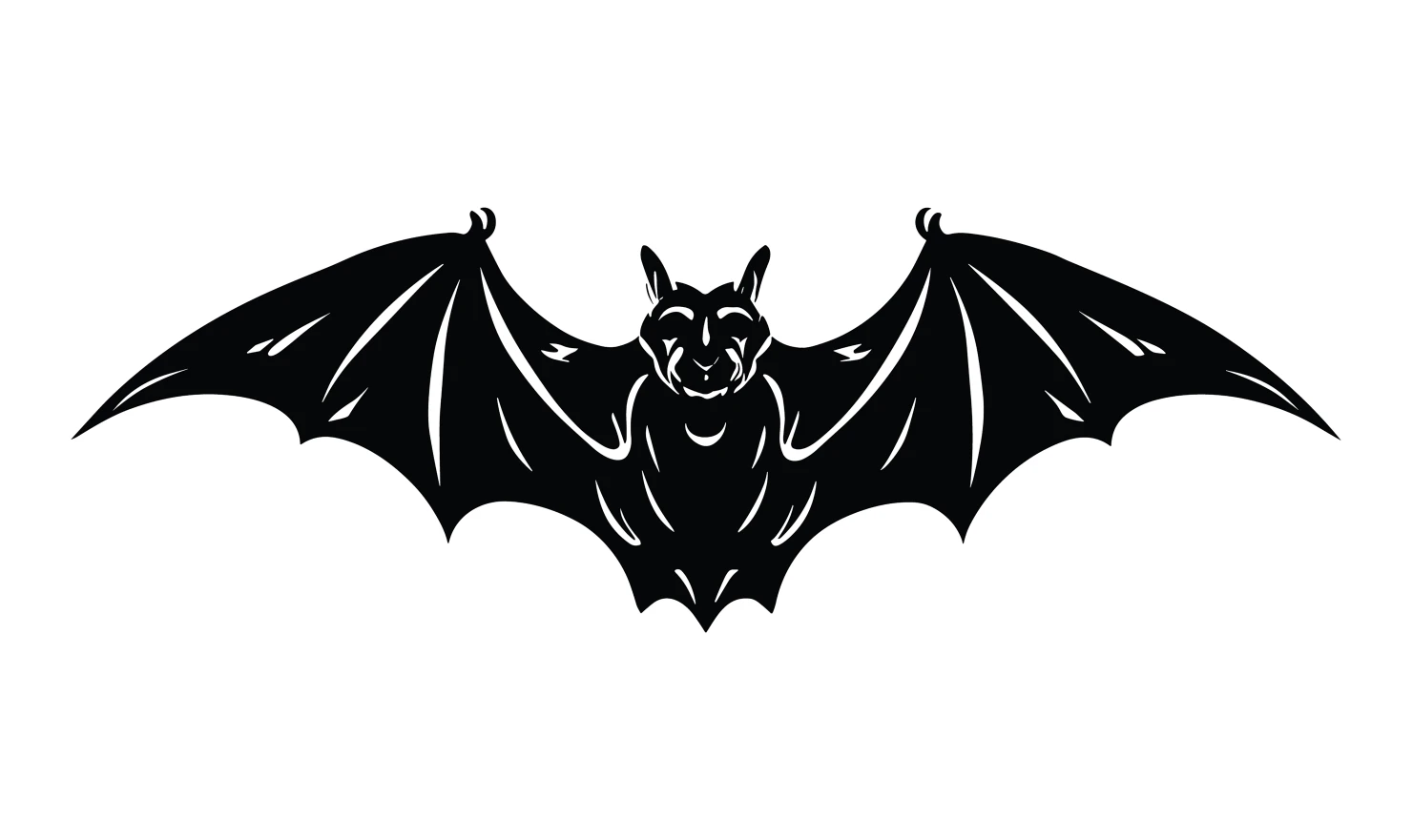 Bat customizable silhouettes set design #34413