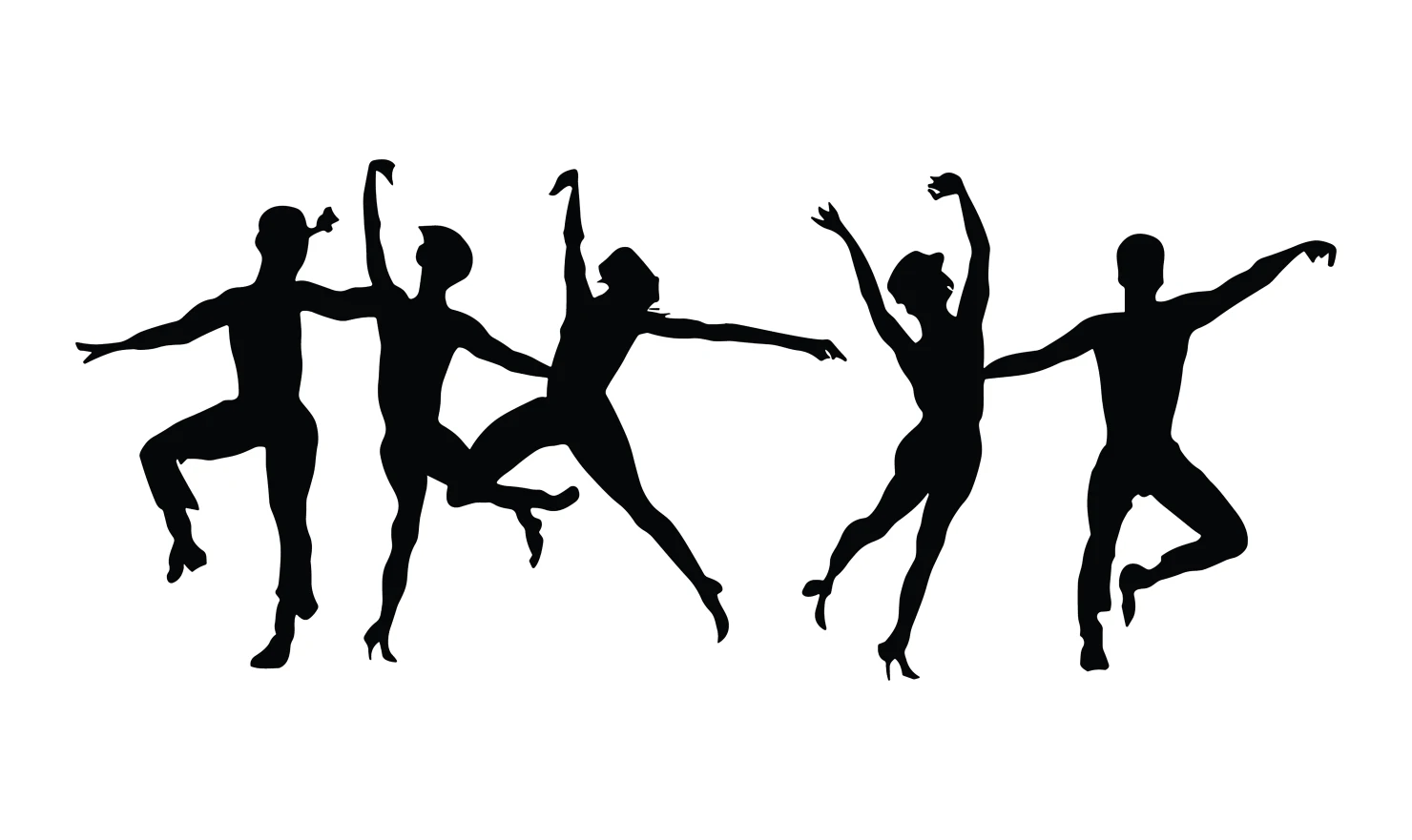 Dance customizable silhouettes set design #34424