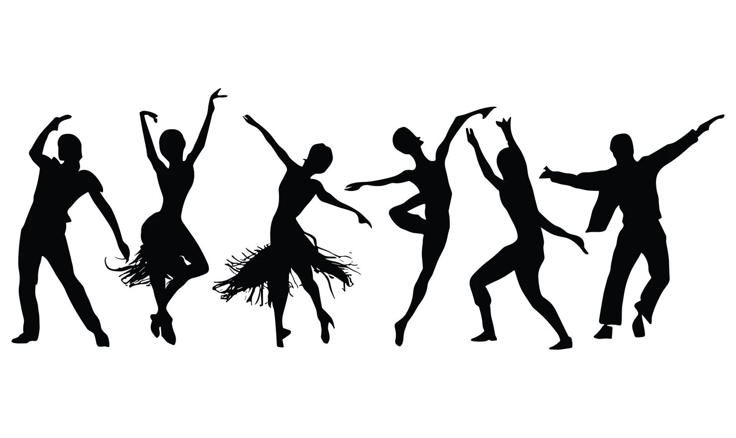 Dance customizable silhouettes set design #34427