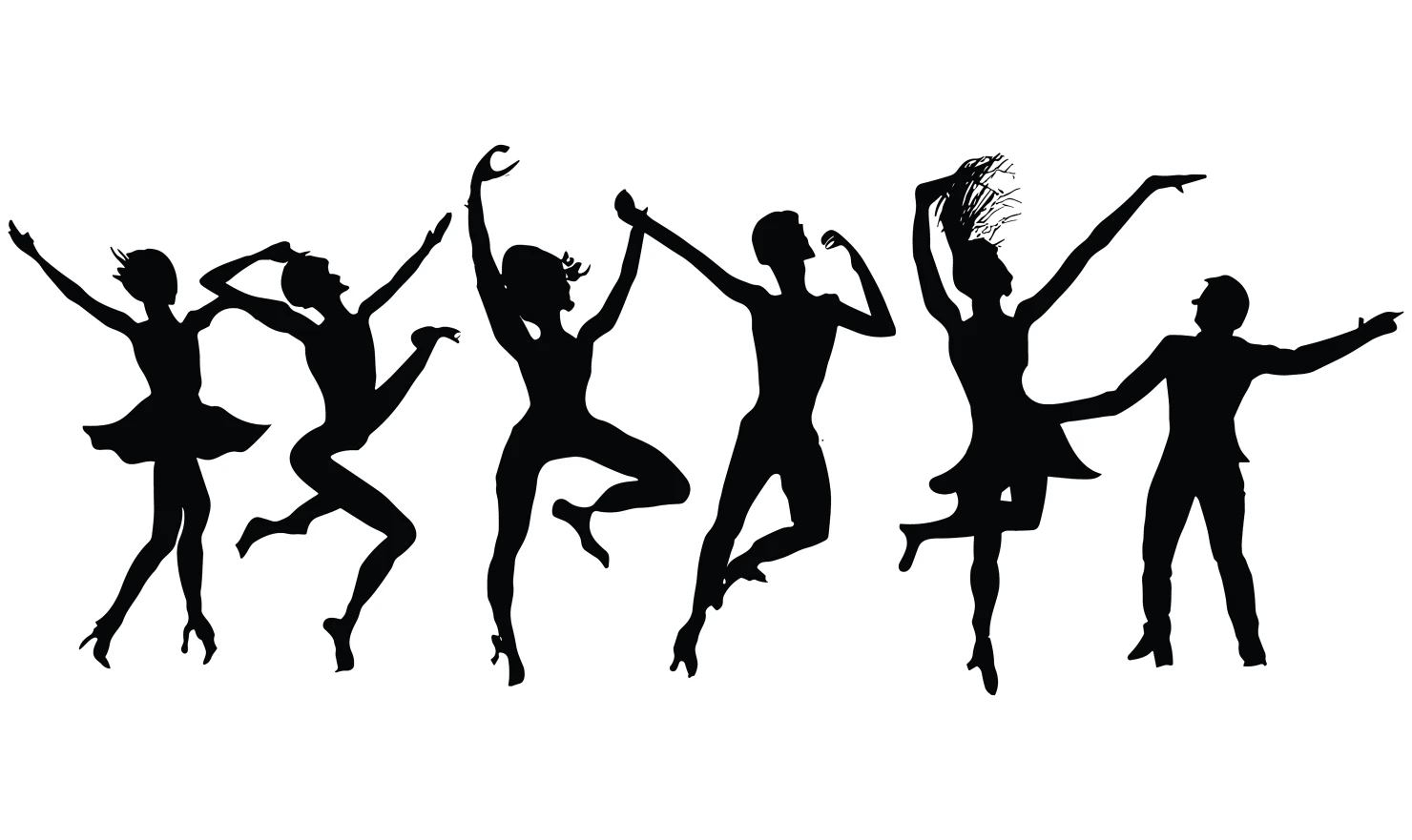 Dance customizable silhouettes set design #34433