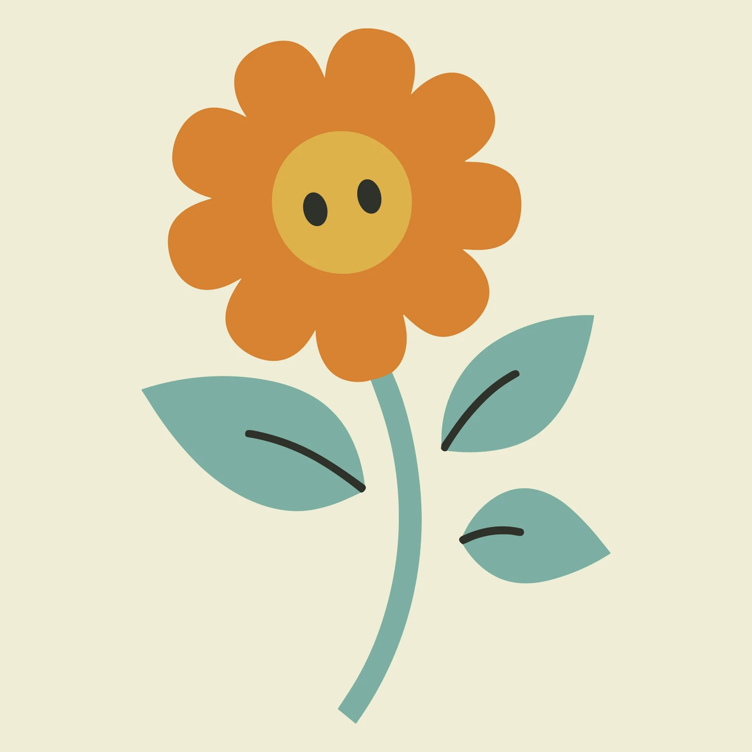 Flowers customizable clip art set design #34440