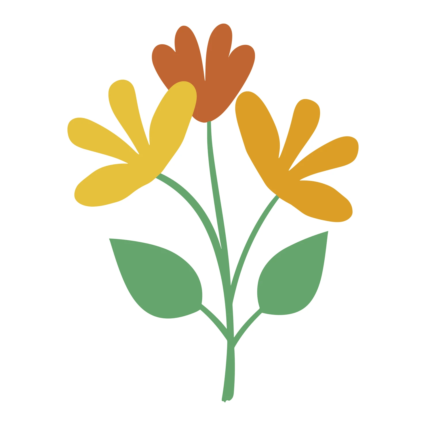 Flowers customizable clip art set design #34441