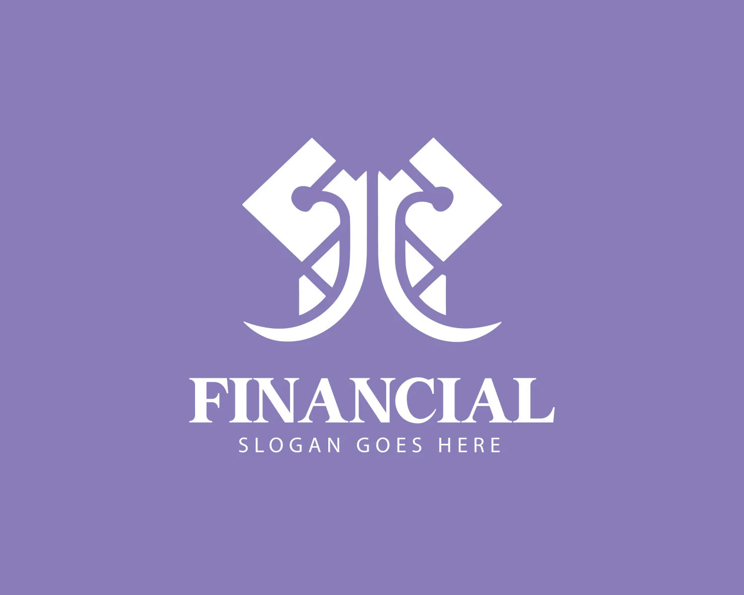 Financial customizable logo design #34459