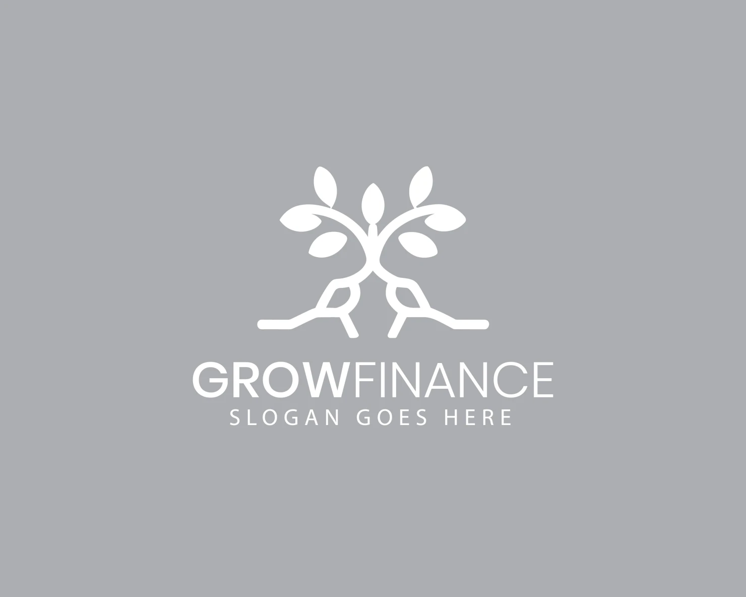 Financial grow customizable logo design #34464