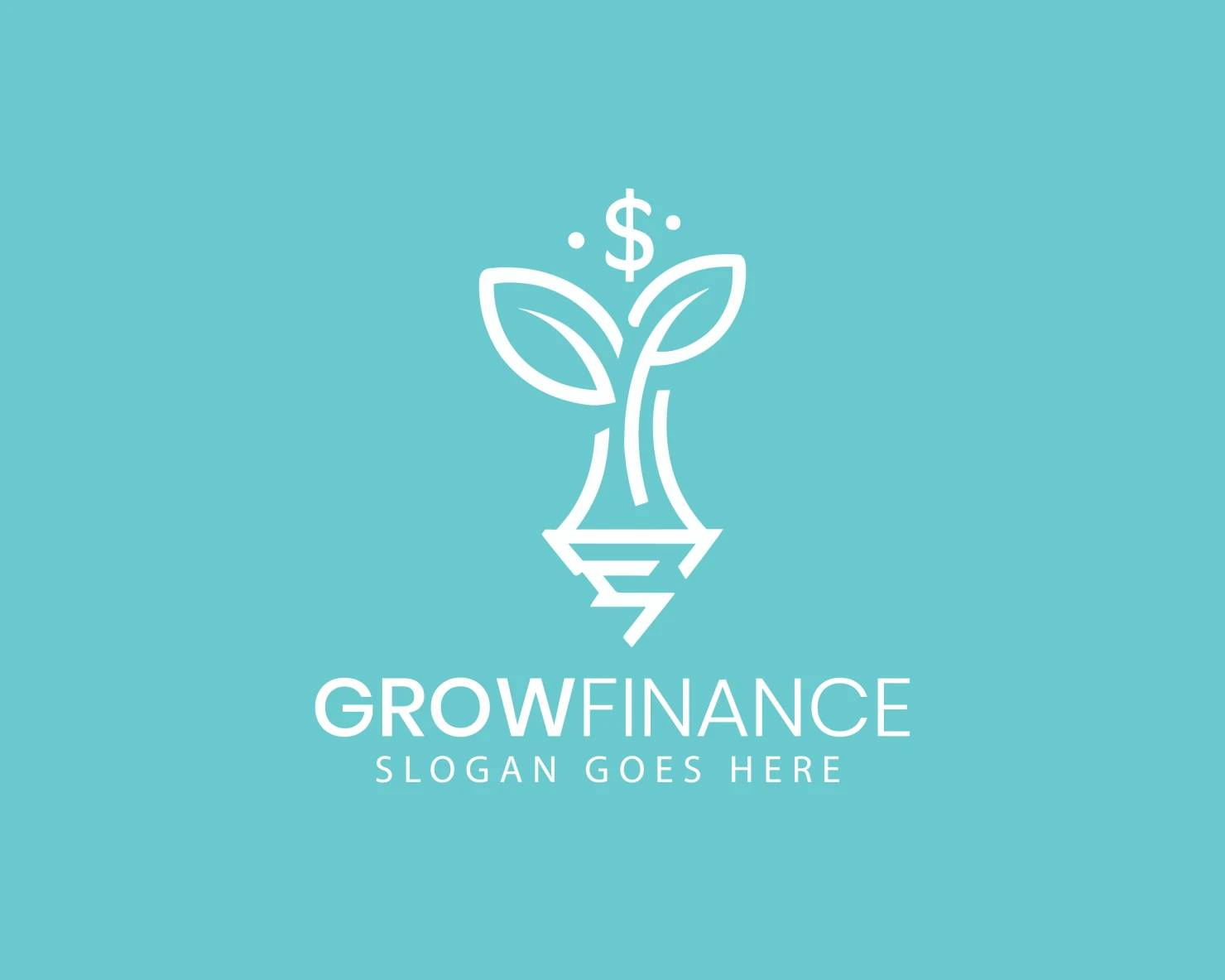 Financial grow customizable logo design #34466