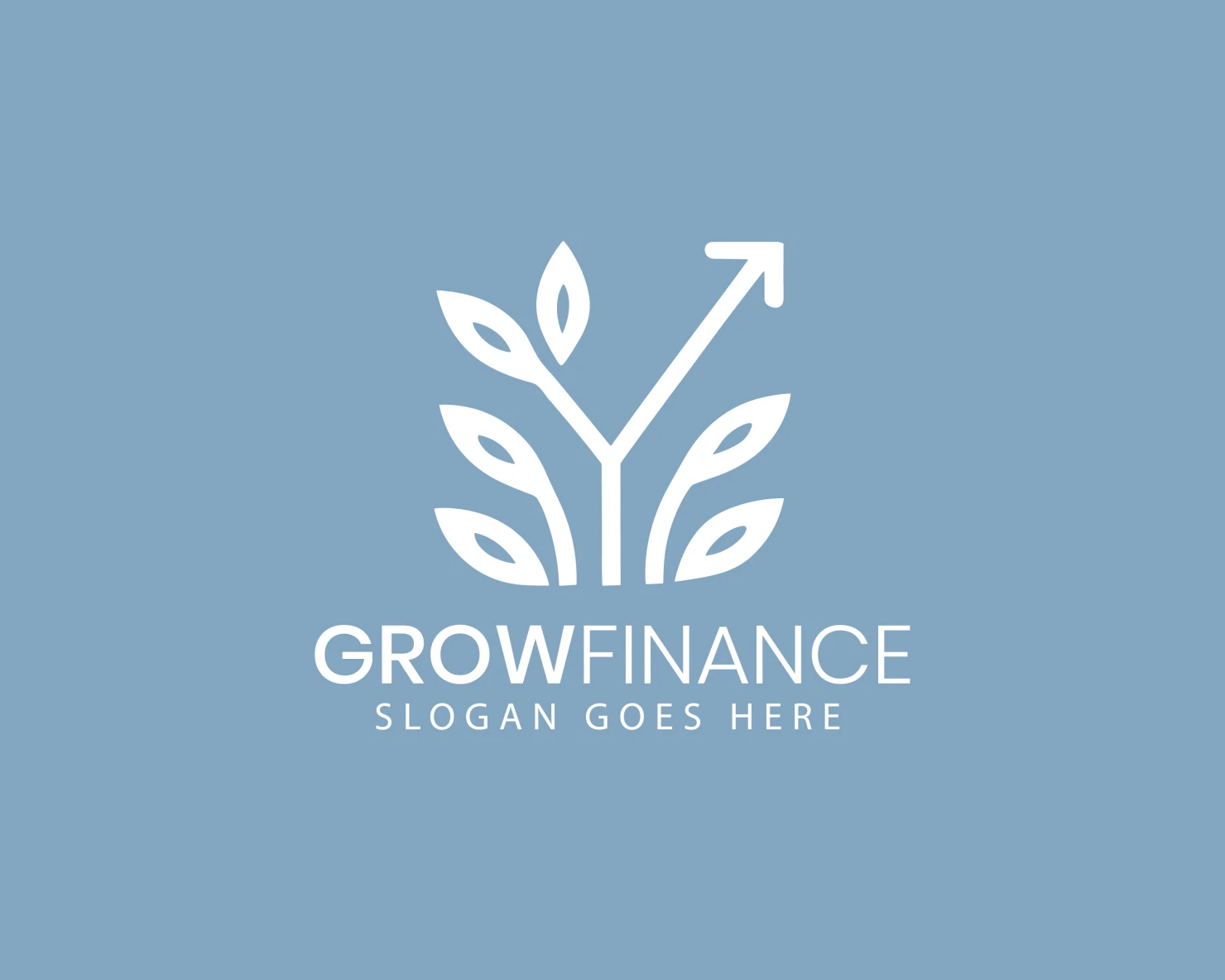 Financial grow customizable logo design #34472