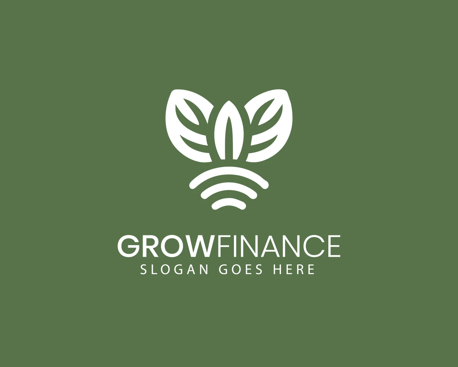 Financial grow customizable logo design #34473