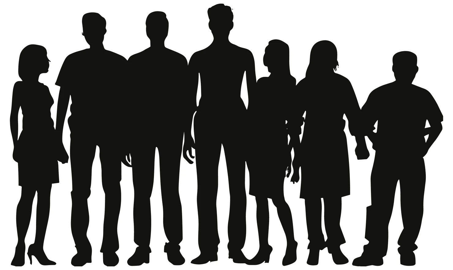 Man and women customizable silhouette set design #34497
