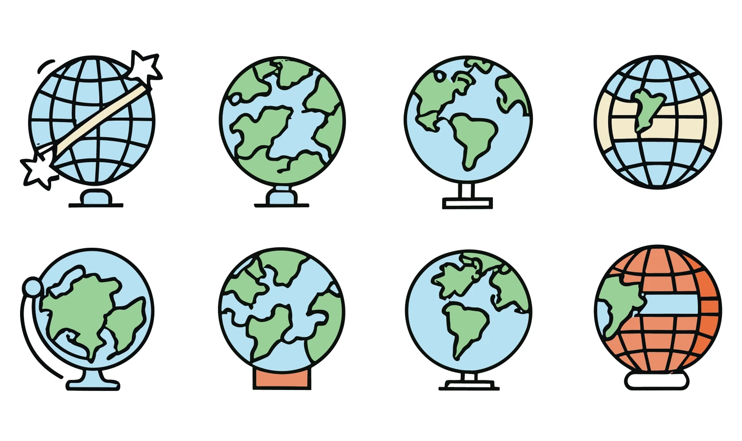 World customizable icon set design #34584
