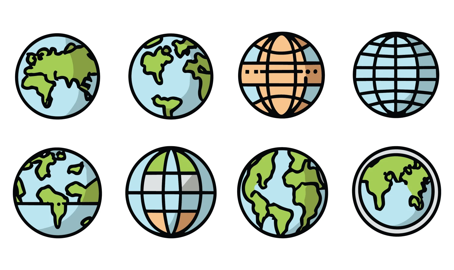 World customizable icon set design #34587