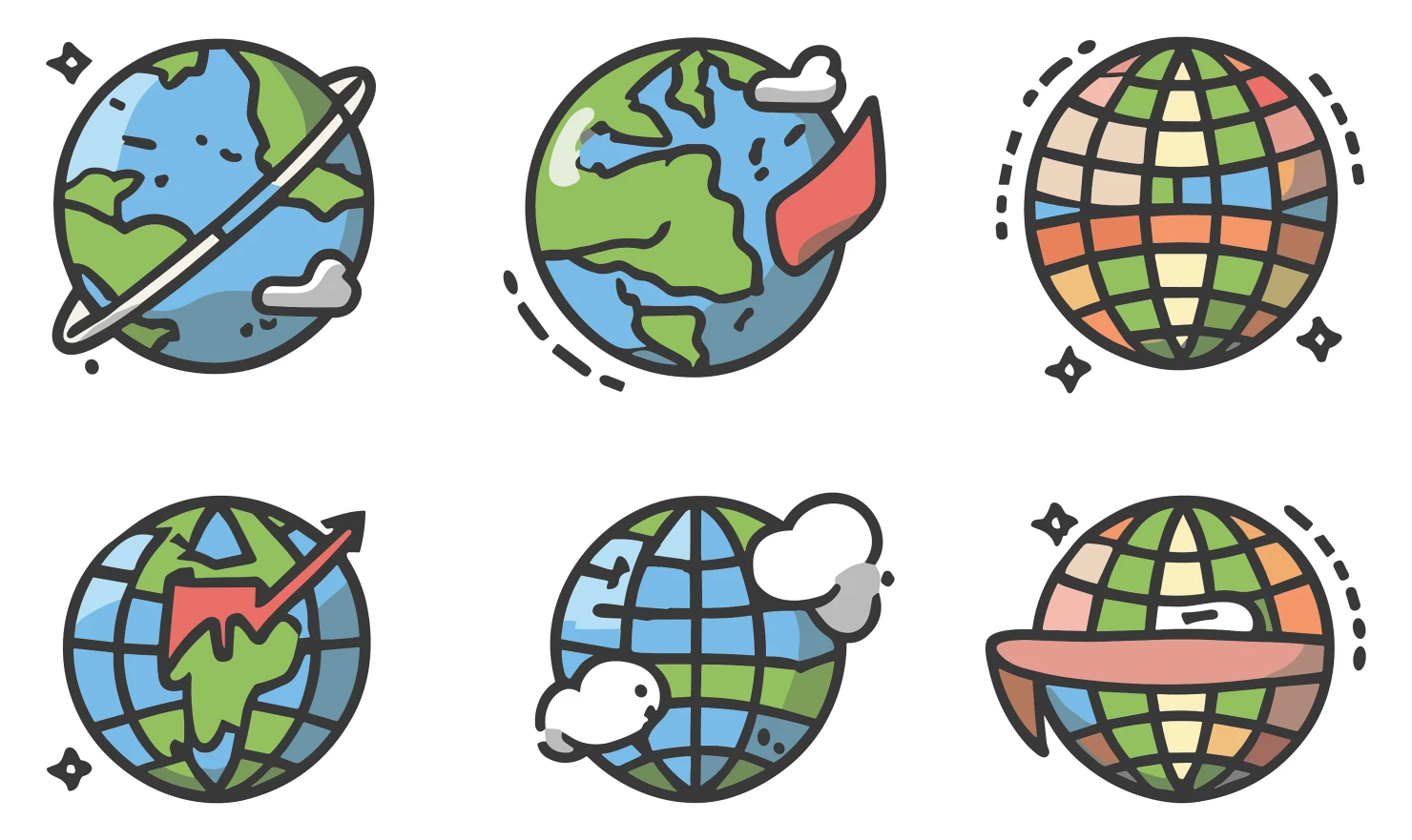 World customizable icon set design #34589