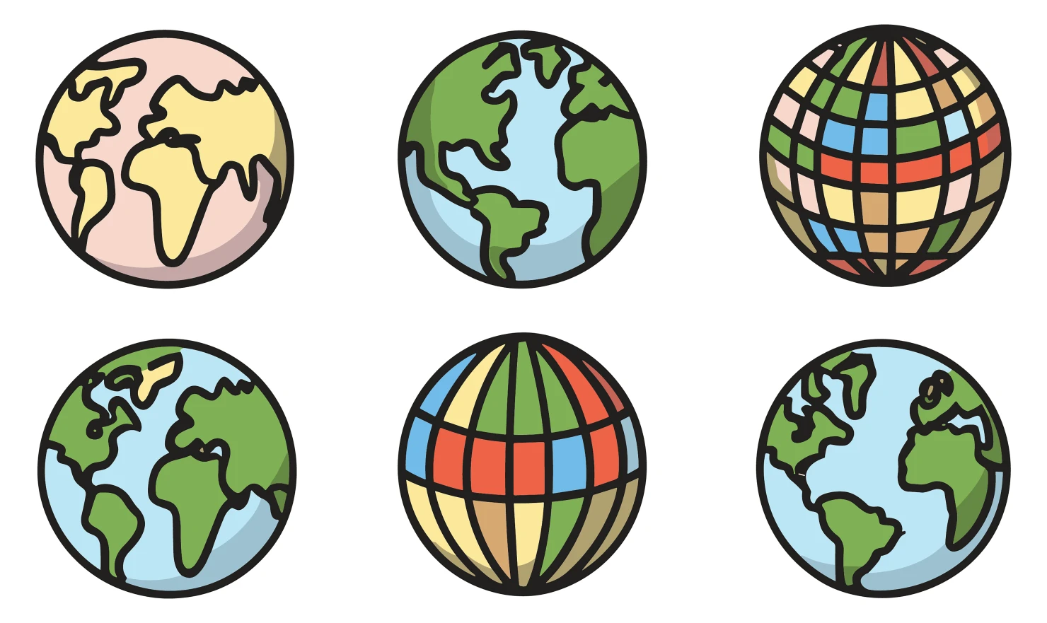World customizable icon set design #34590