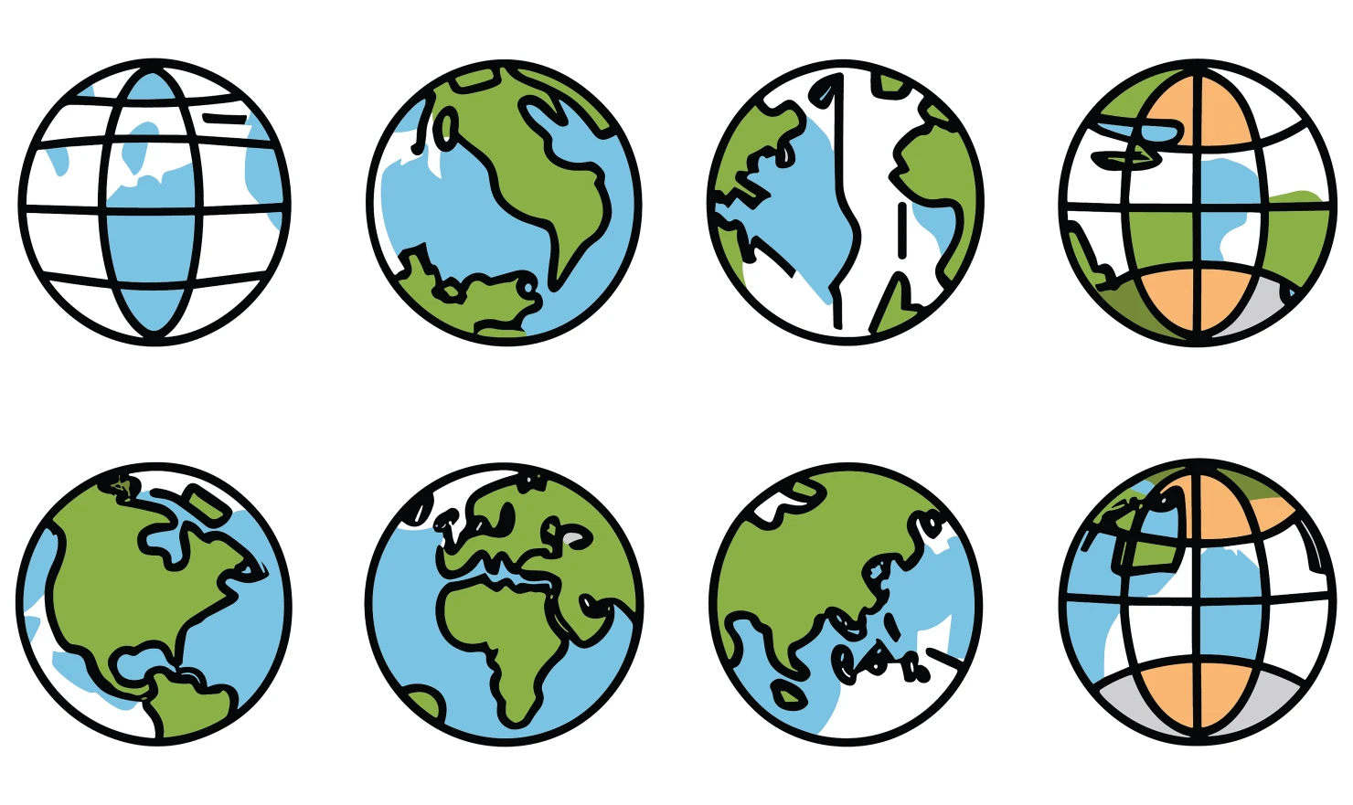 World customizable icon set design #34592