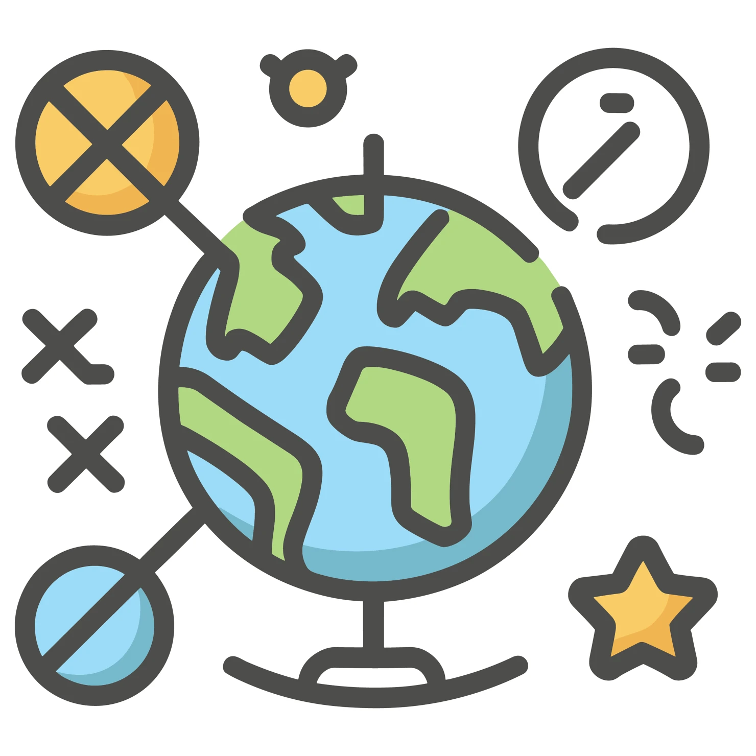 World customizable icon set design #34599