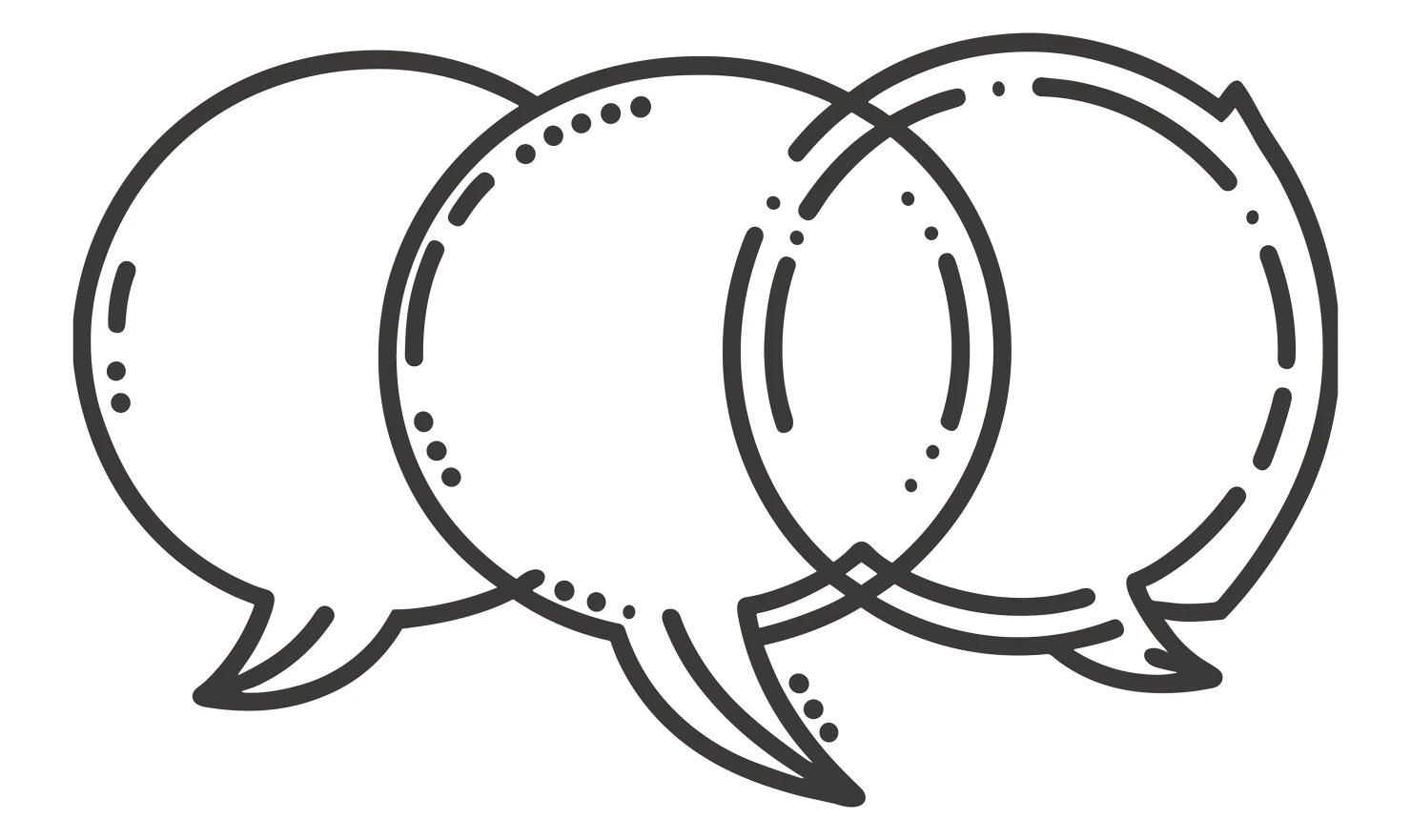 Chats customizable icon set design #34610