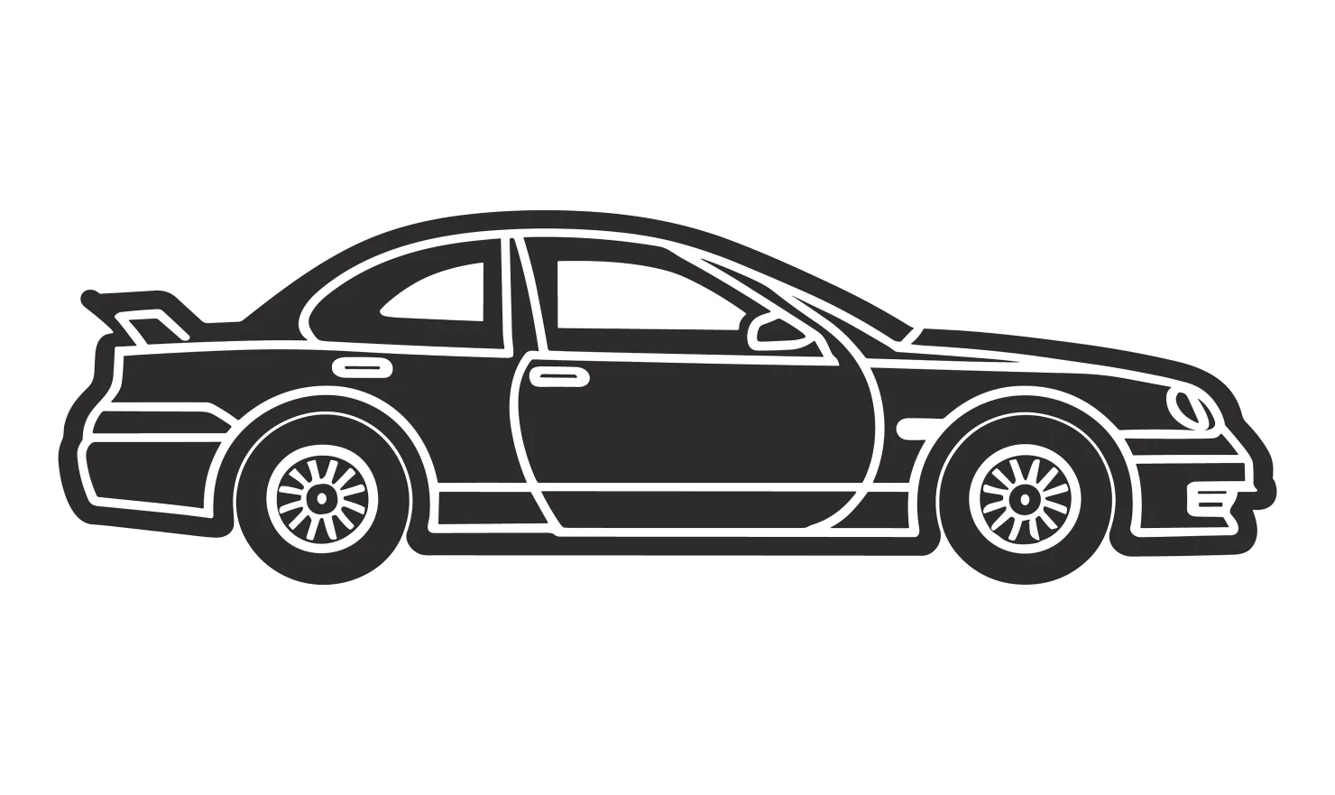 Cars customizable silhouettes set design #34620