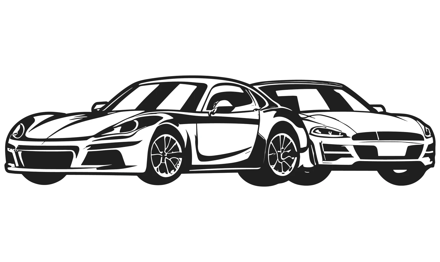 Cars customizable icon set design #34623