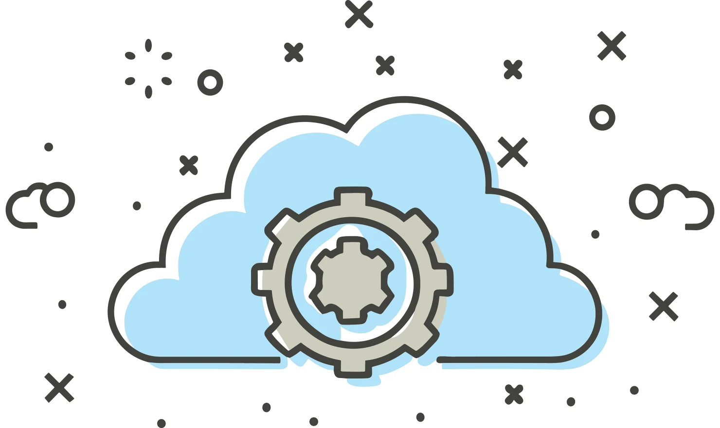 Clouds customizable icon set design #34743