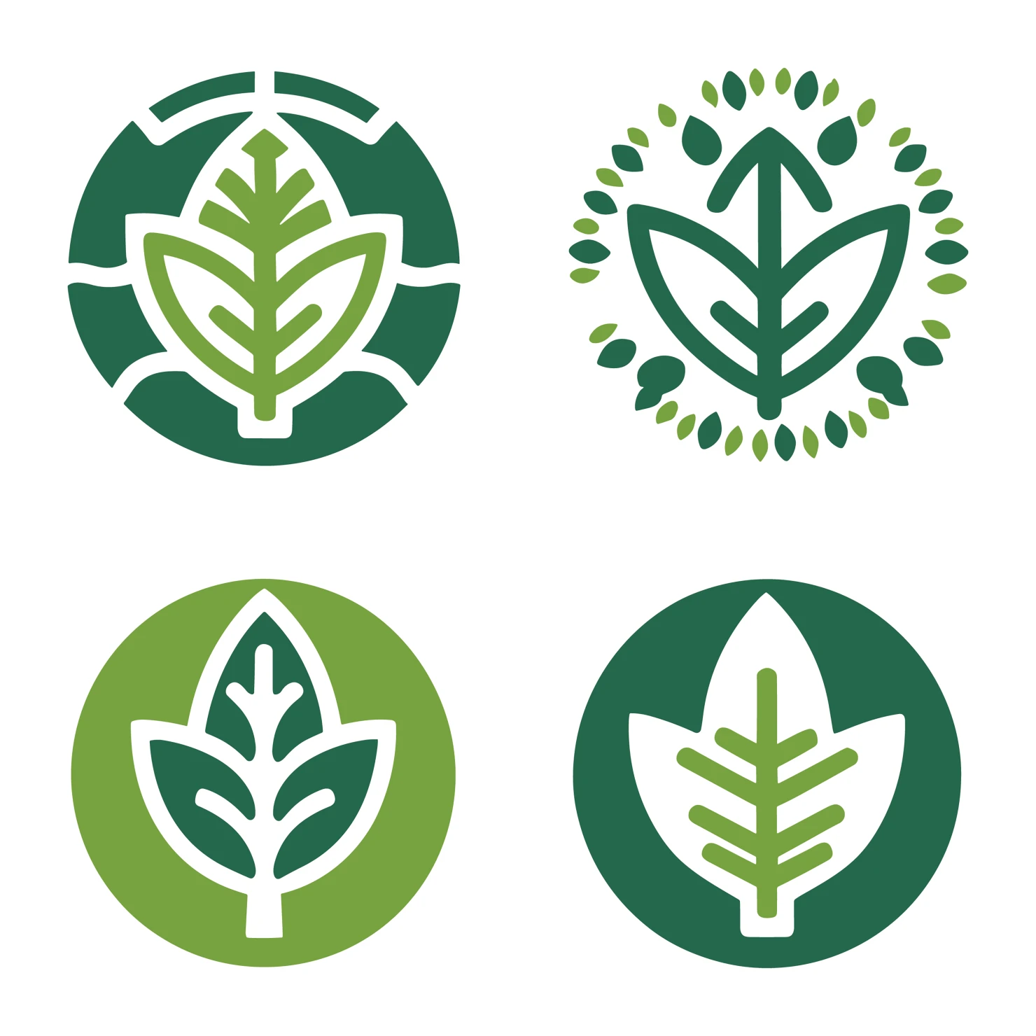Leaves customizable icon set design #34765
