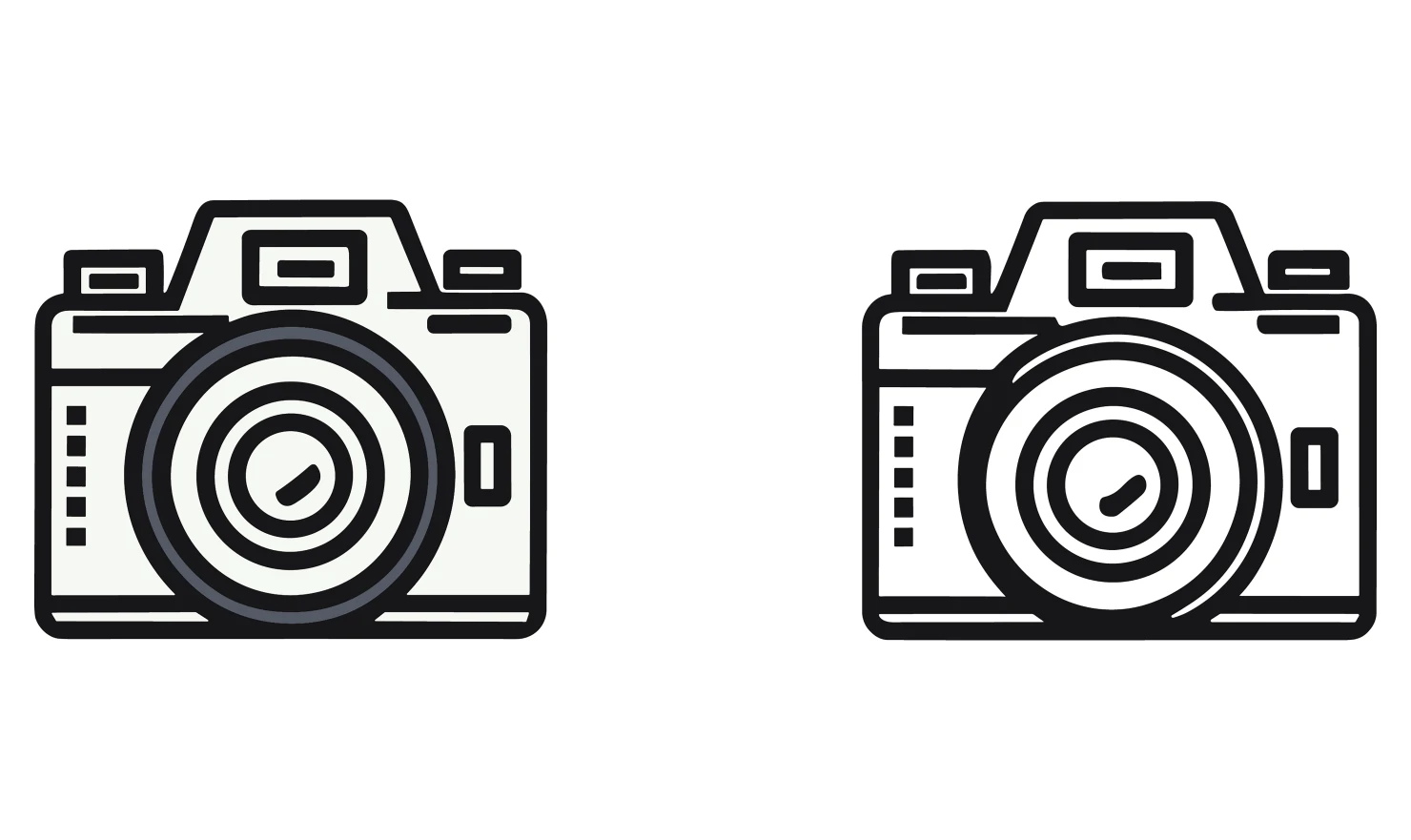 Camera customizable icon set design #34804