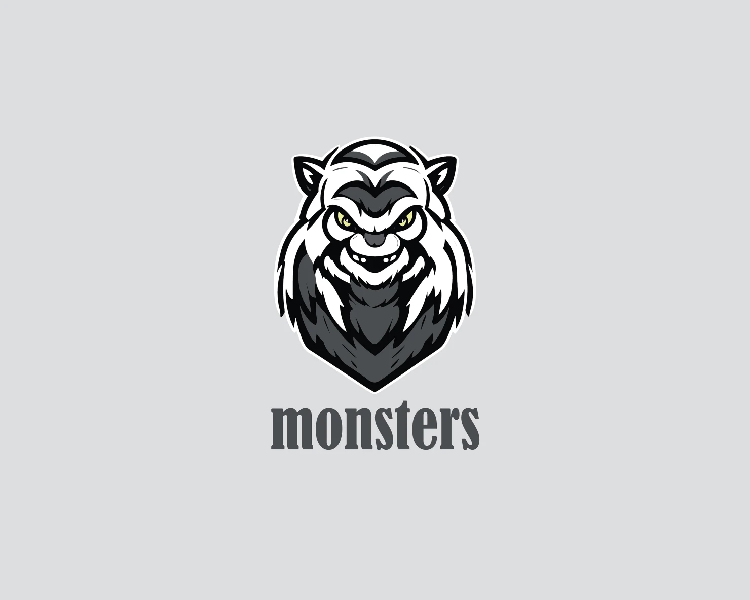 Monsters customizable logo design #34819