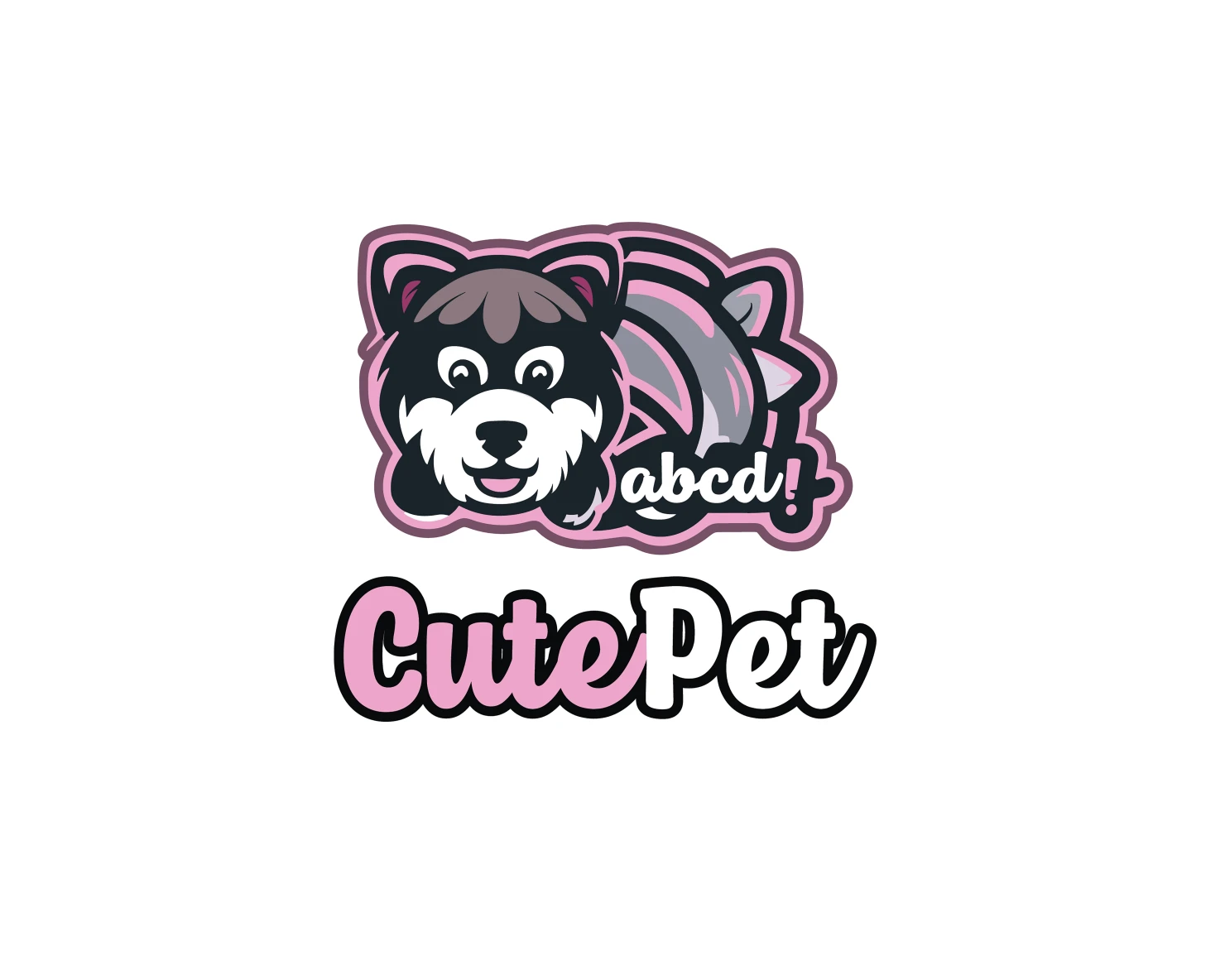 Cute pet customizable logo design #34824