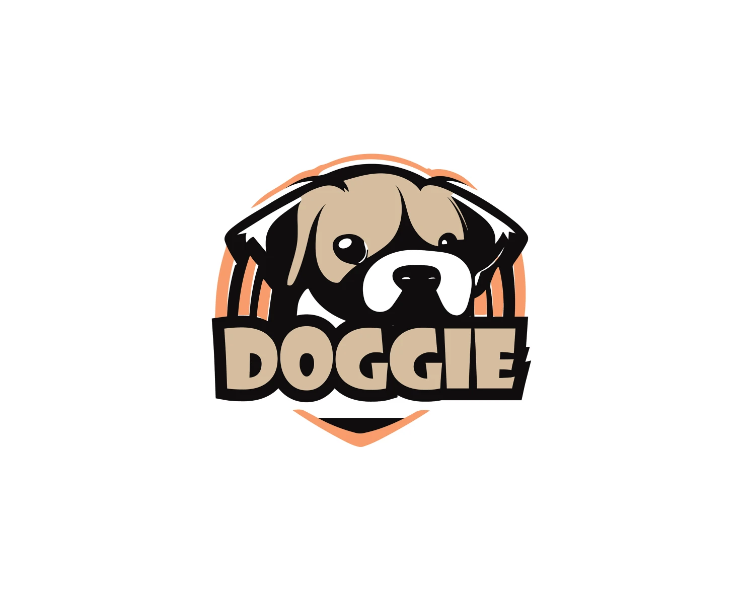Dog customizable logo design #34833